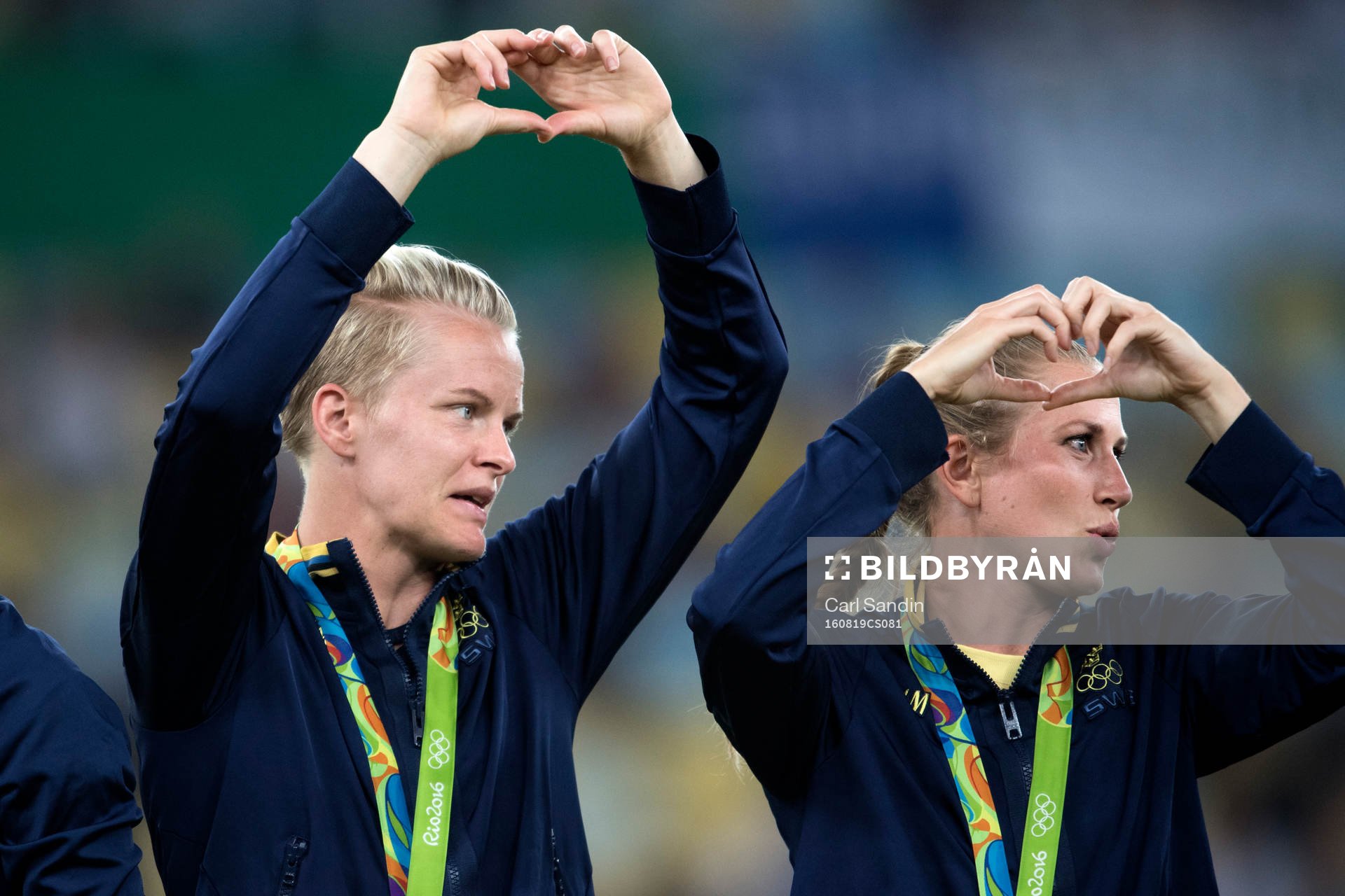 Sveriges Nilla Fischer och Emma Berglund