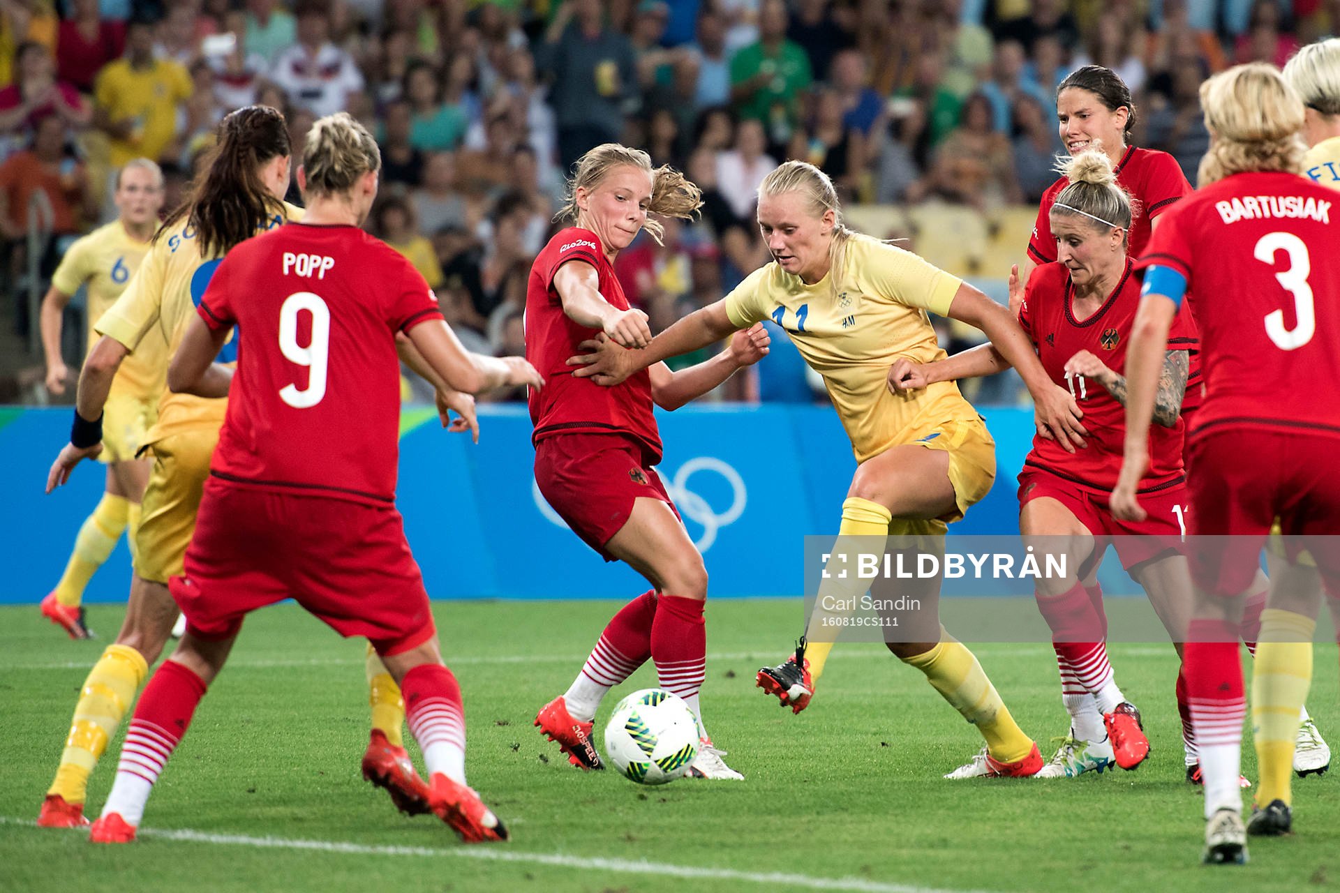 Sveriges Stina Blackstenius i fotbollsfinalen mellan
