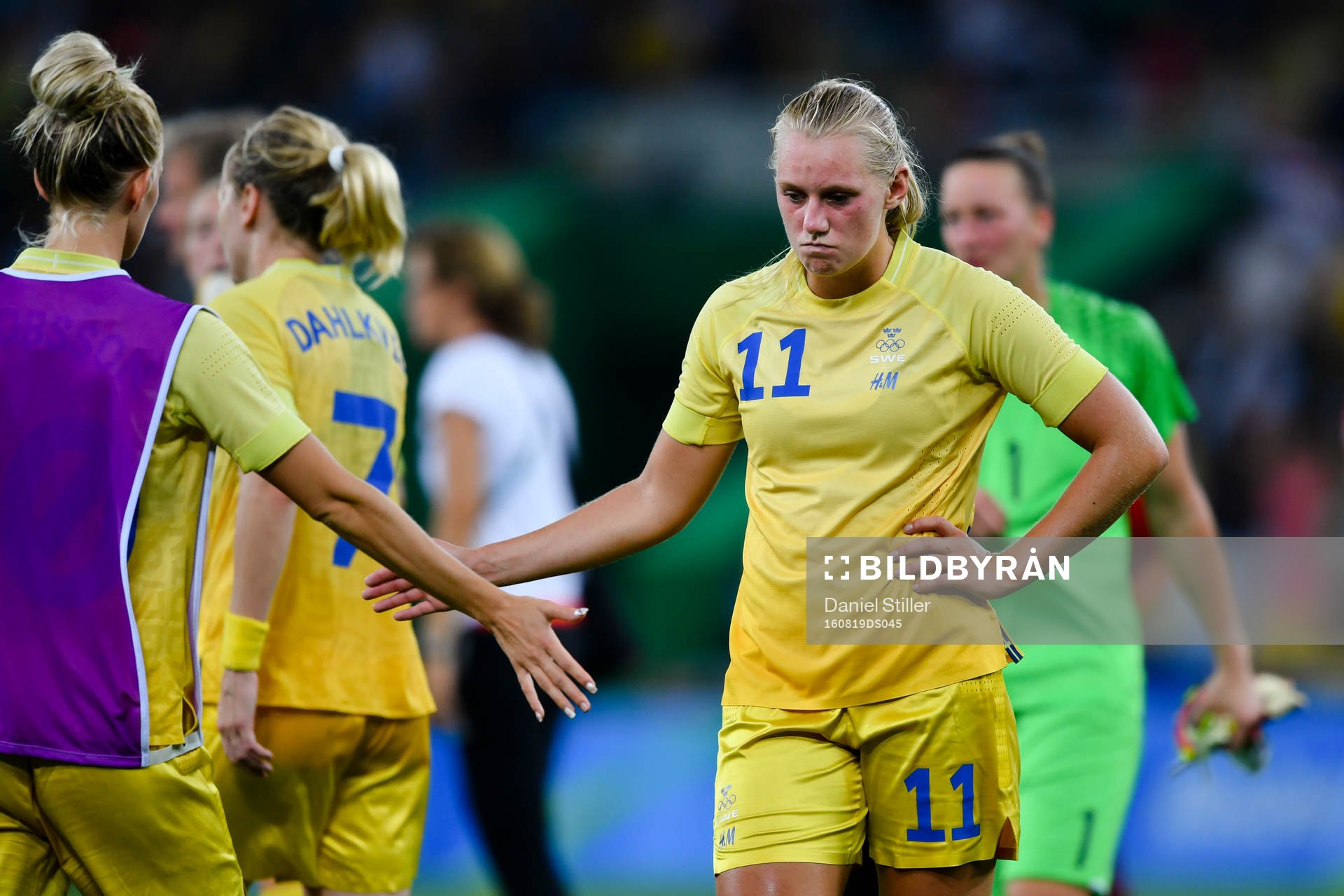 Sveriges Stina Blackstenius deppar