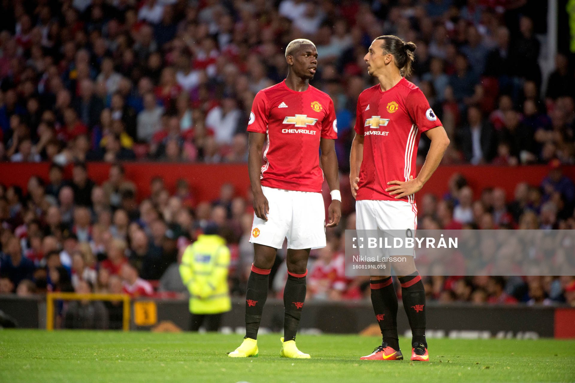 Manchester Uniteds Paul Pogba och Zlatan Ibrahimovic