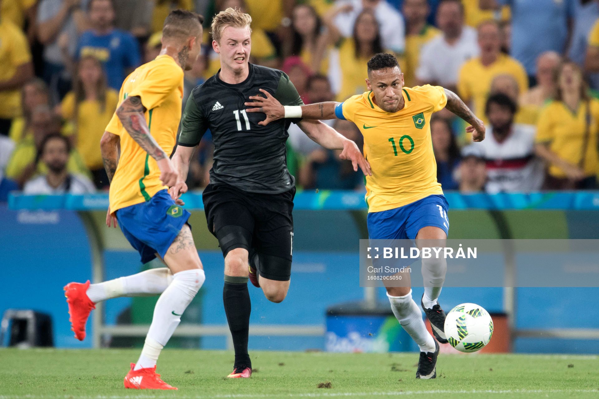 Tysklands Julian Brandt jagar Brasiliens Neymar i