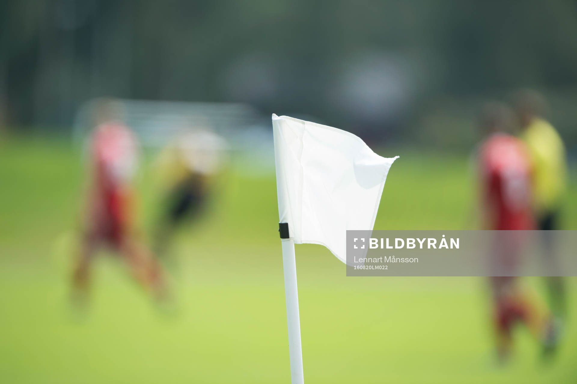 Hörnflagga i matchen i division 2 mellan IFK Hässleholm