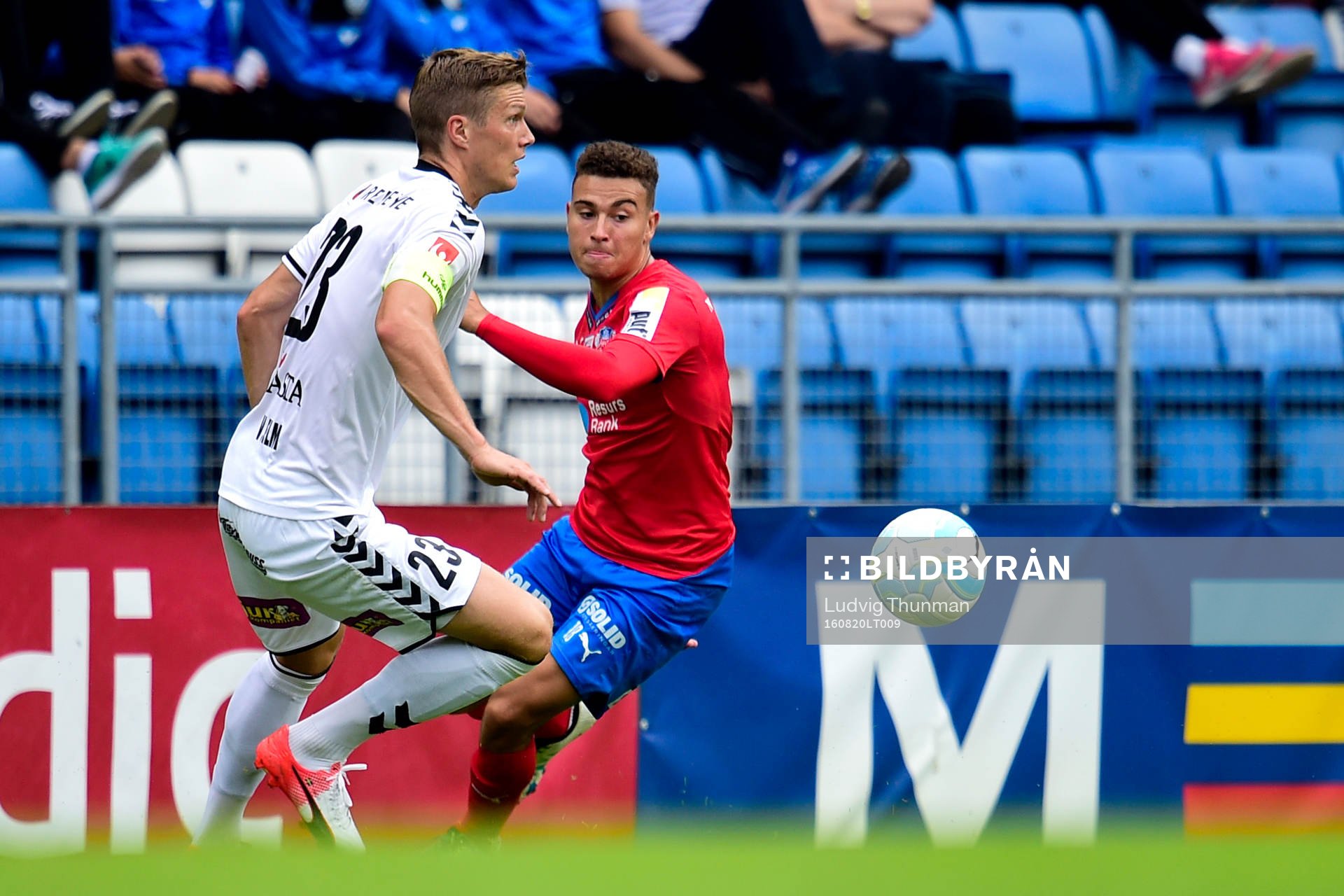 Kalmars Johan Ramhorn och Helsingborgs Jordan Larsson