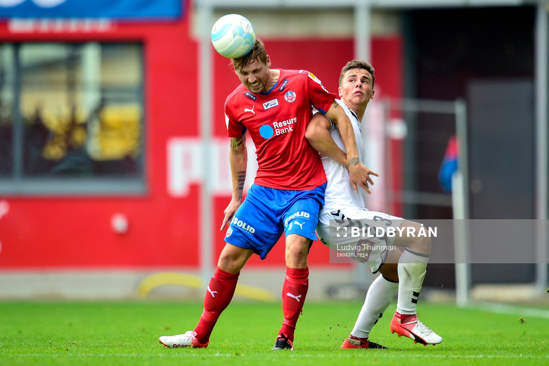 Helsingborgs Martin Christensen och Kalmars Herman Hallberg