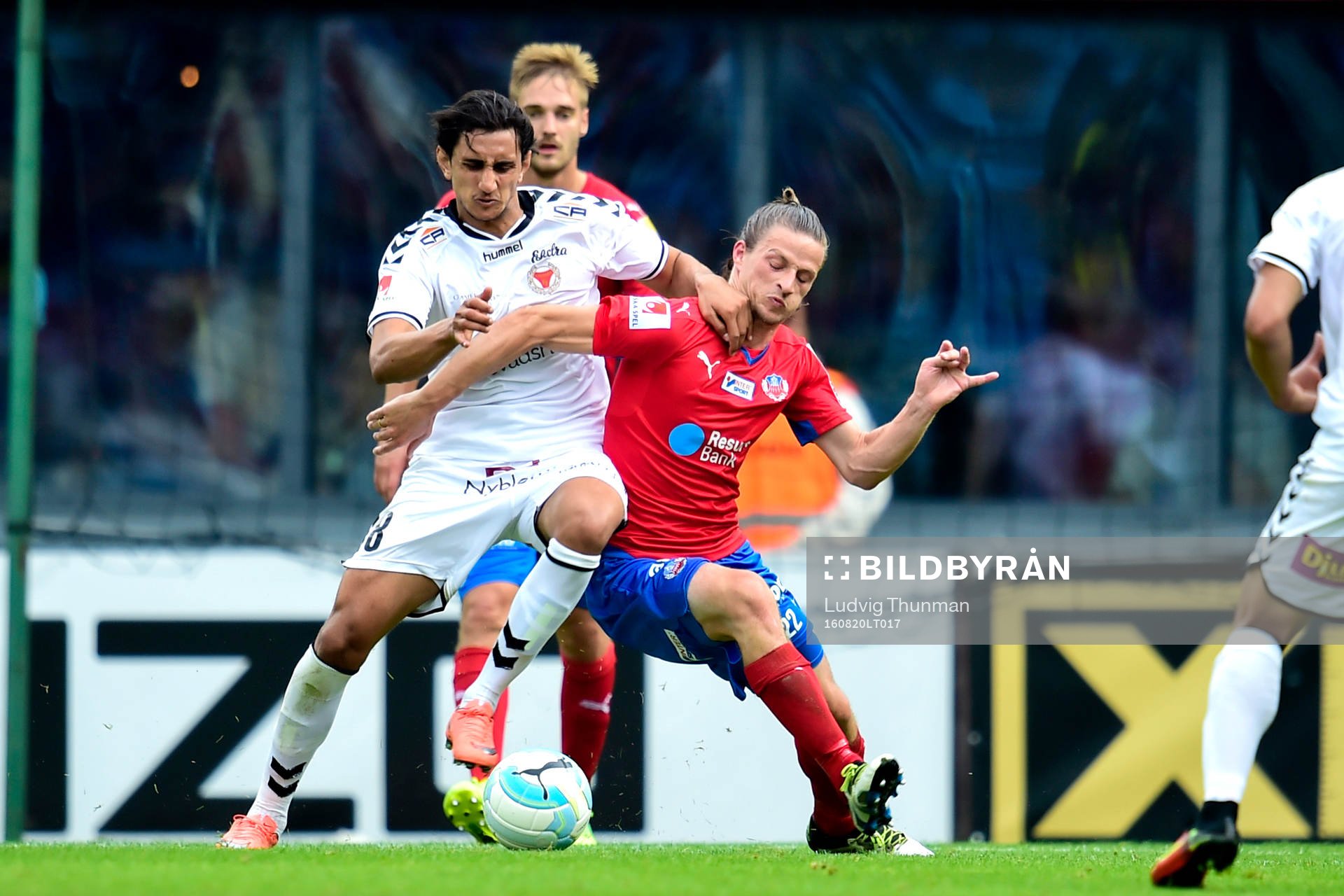Kalmars Mahmoud Eid  och Helsingborgs Jesper Lange