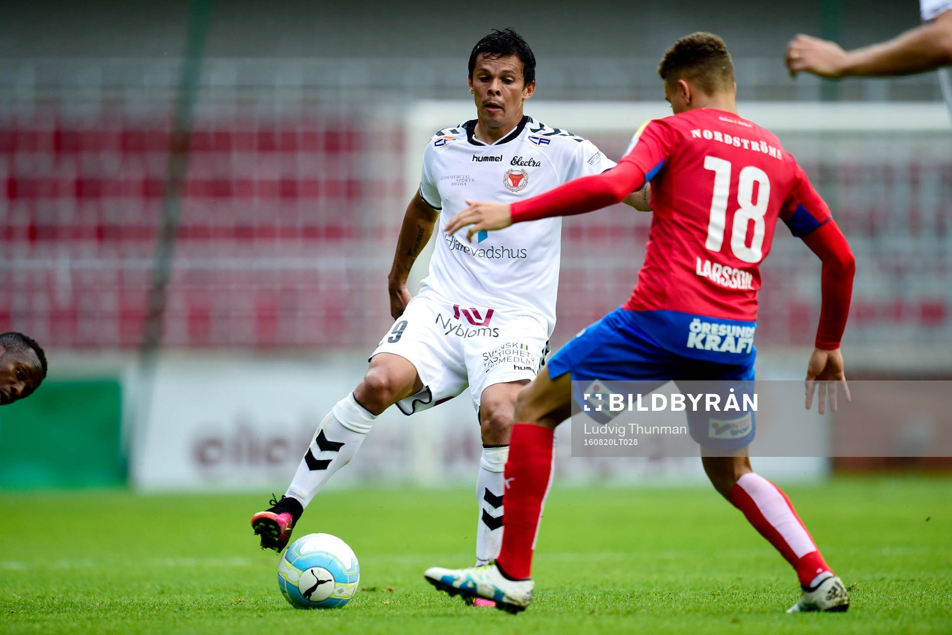 Kalmars Romário Pereira Sipião och Helsingborgs Jordan