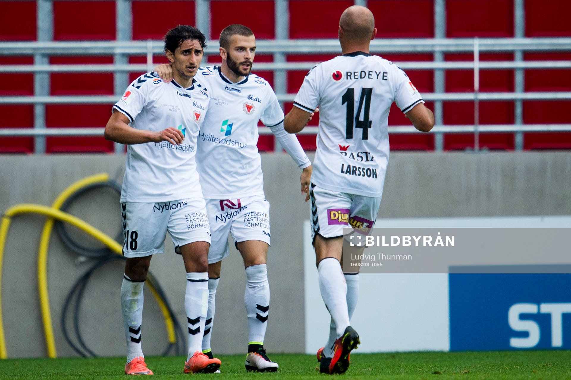 Kalmars Mahmoud Eid jublar med lagkamraterna