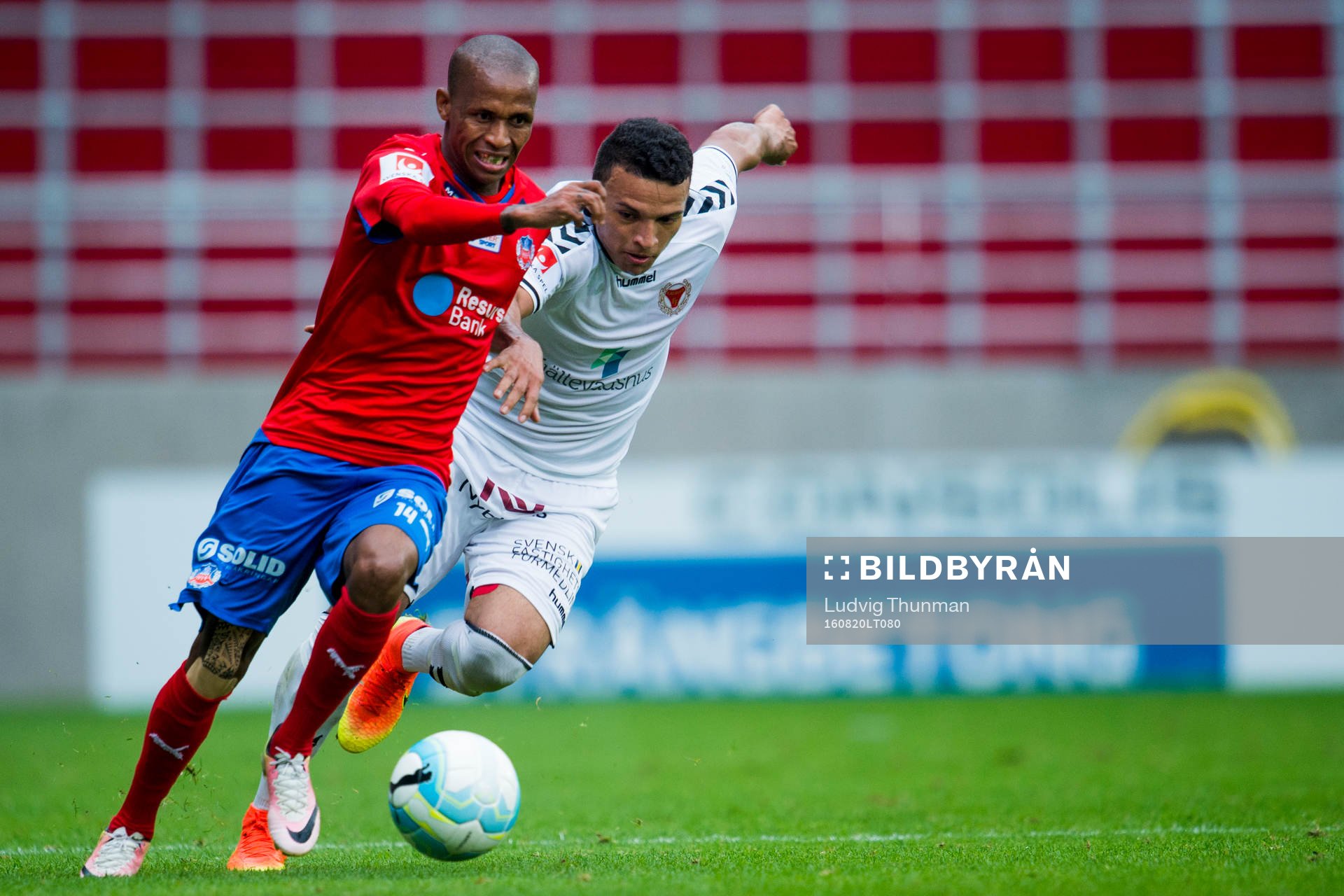 Helsingborgs Amethyst Bradley Ralani och Kalmars Ismael