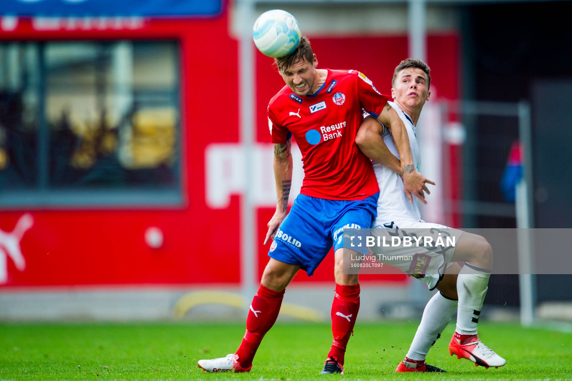 Helsingborgs Martin Christensen och Kalmars Herman Hallberg