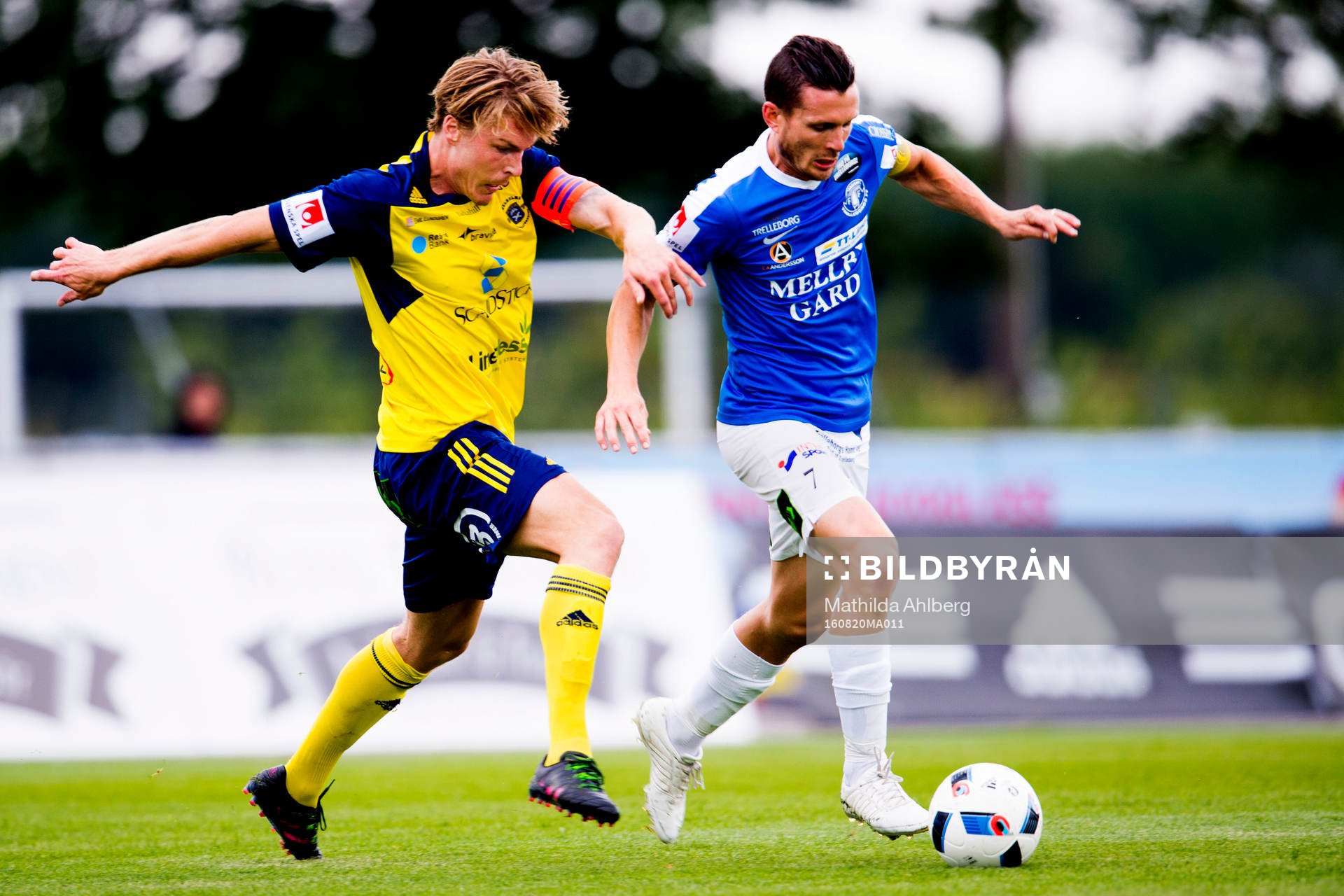 Ängelholms Marcus Bergholtz och Trelleborgs Kristian Haynes