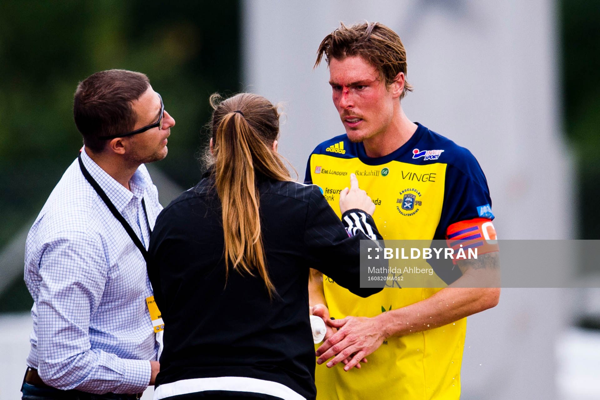 Ängelholms Marcus Bergholtz får vård