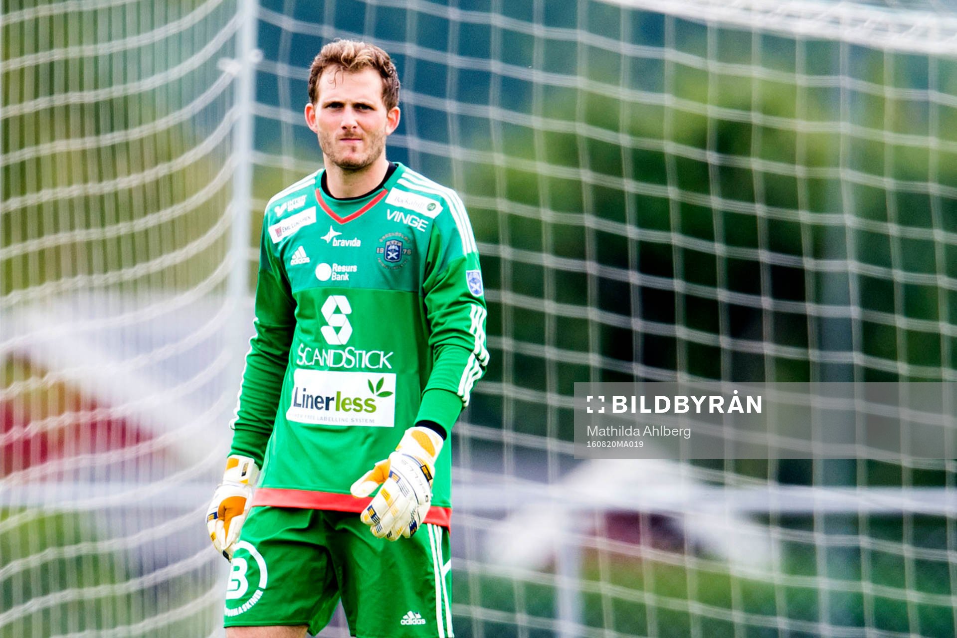 Ängelholms målvakt Carl Lindell