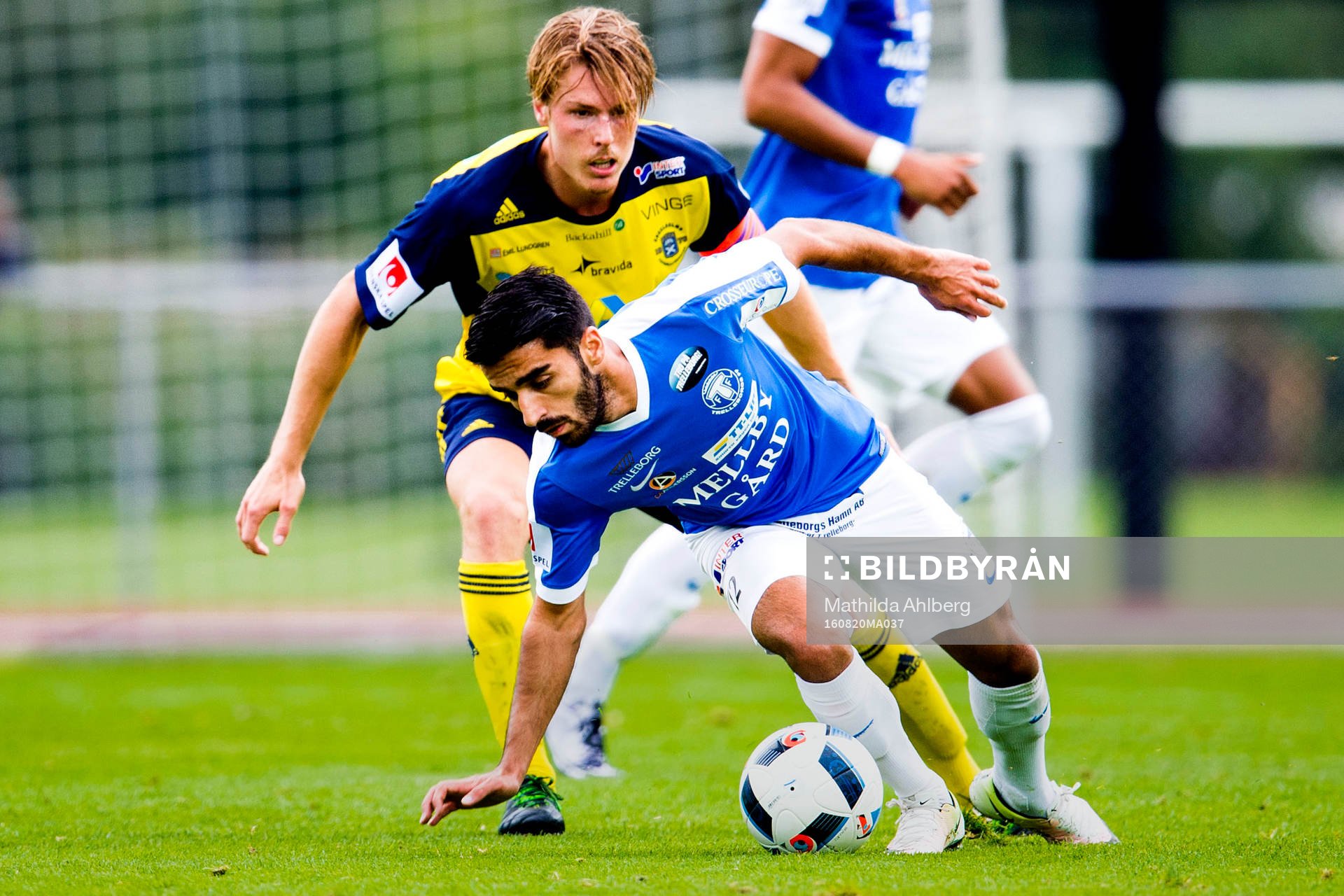 Ängelholms Marcus Bergholtz och Trelleborgs Noraollah Amiri