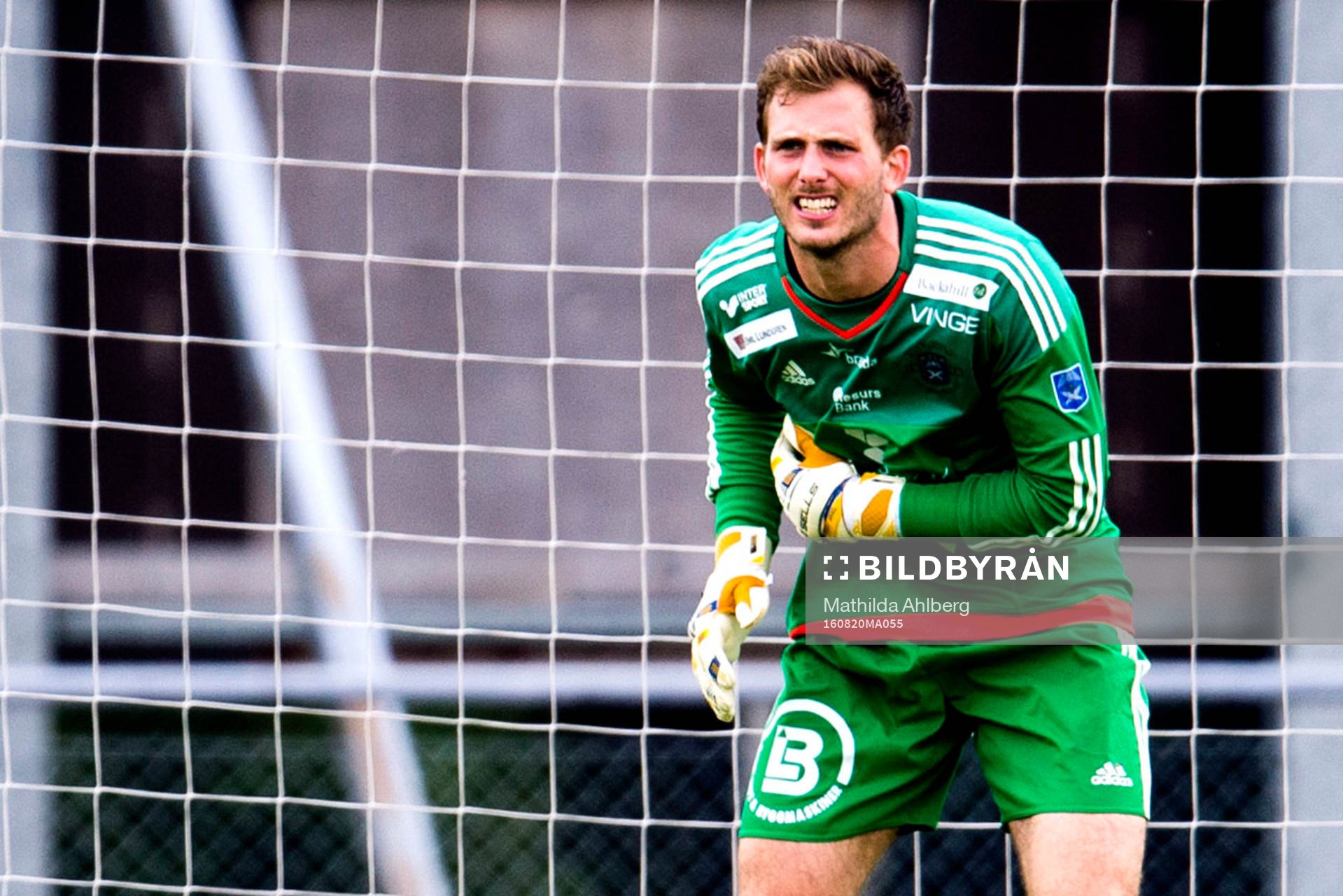 Ängelholms målvakt Carl Lindell
