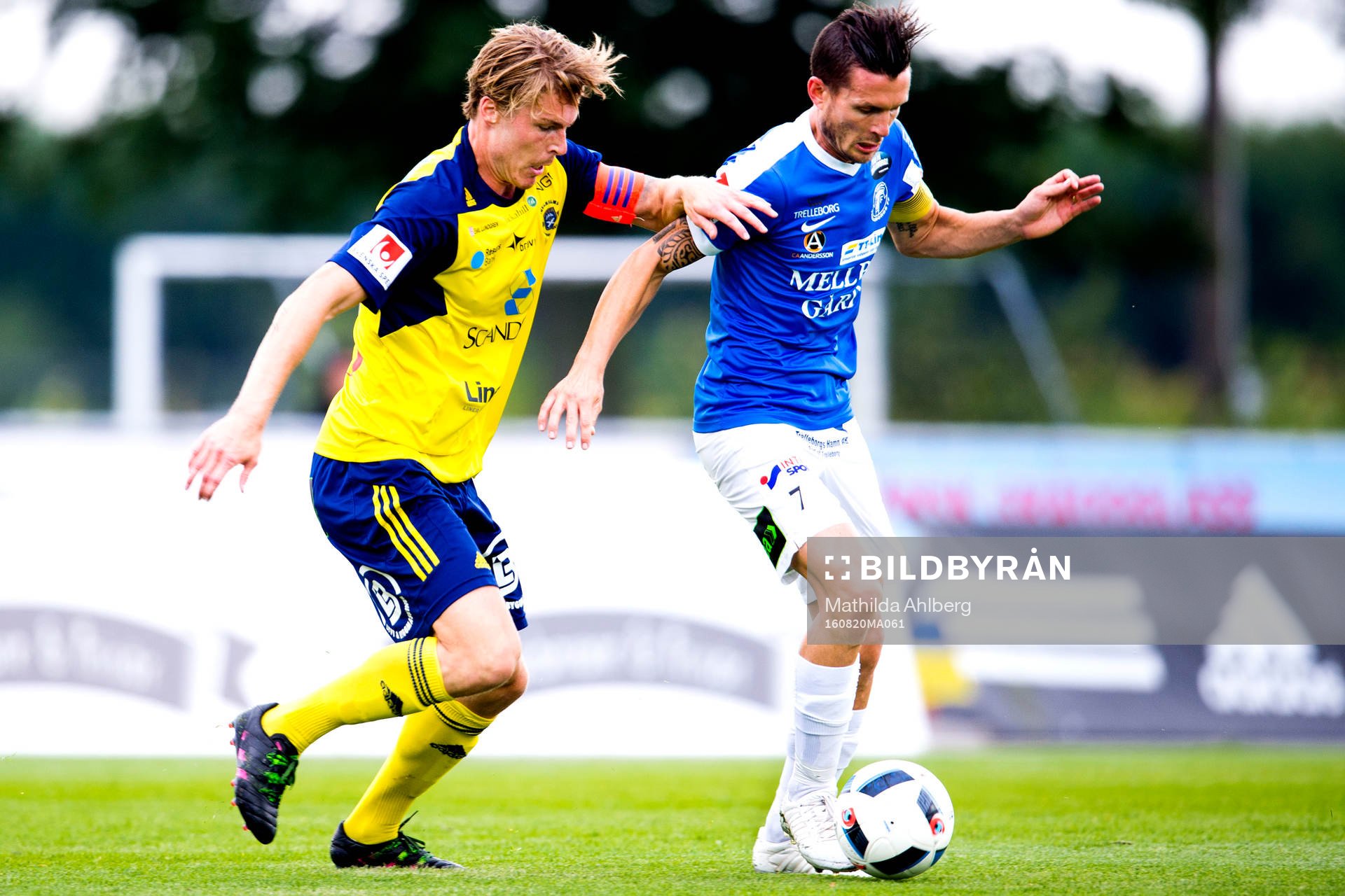 Ängelholms Marcus Bergholtz och Trelleborgs Kristian Haynes