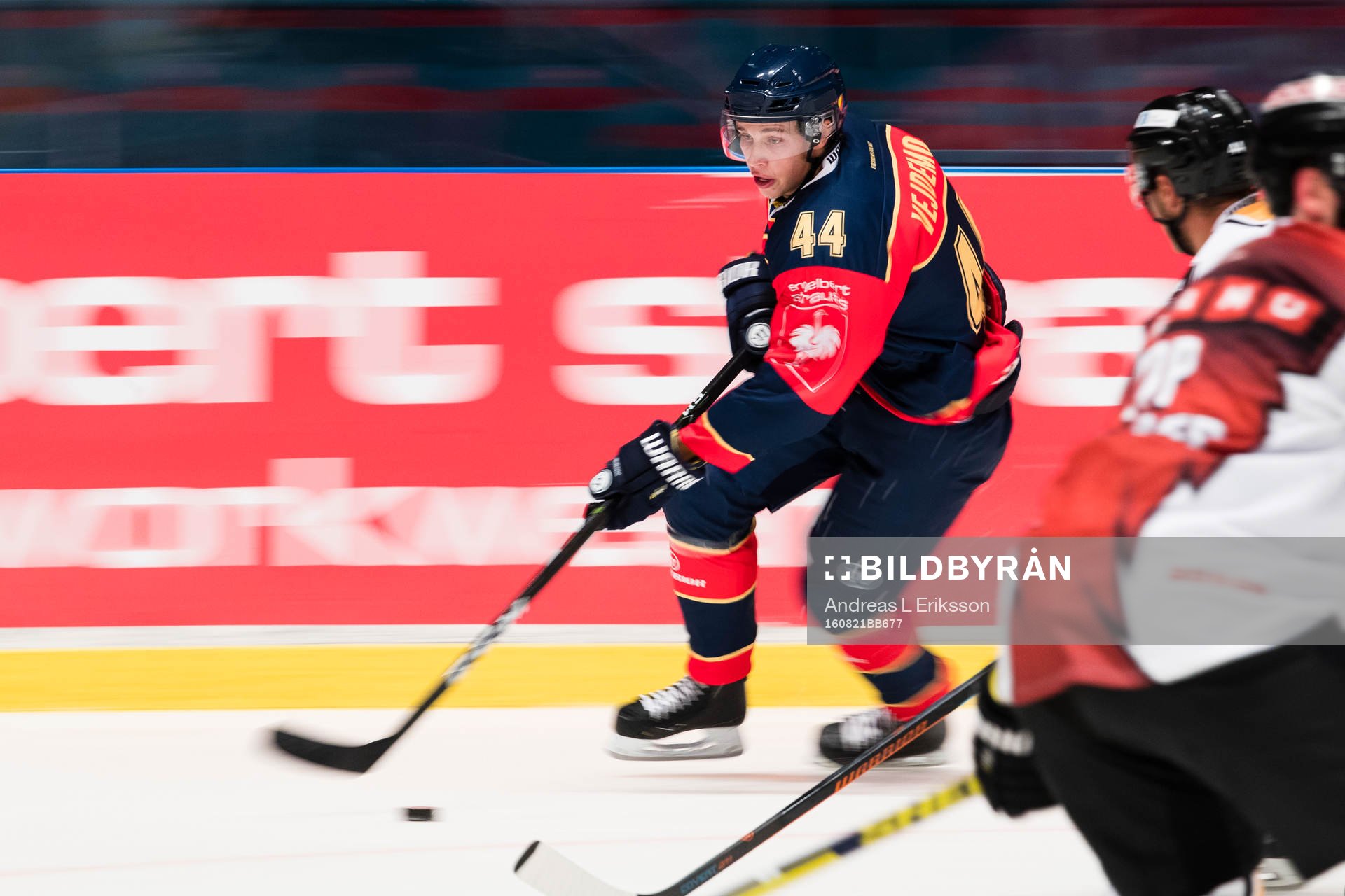 Djurgårdens Lukas Vejdemo med pucken