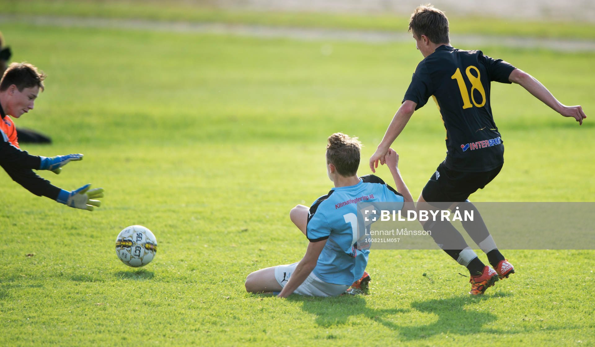 i matchen för pojkar födda 2000 mellan IFK Hässleholm