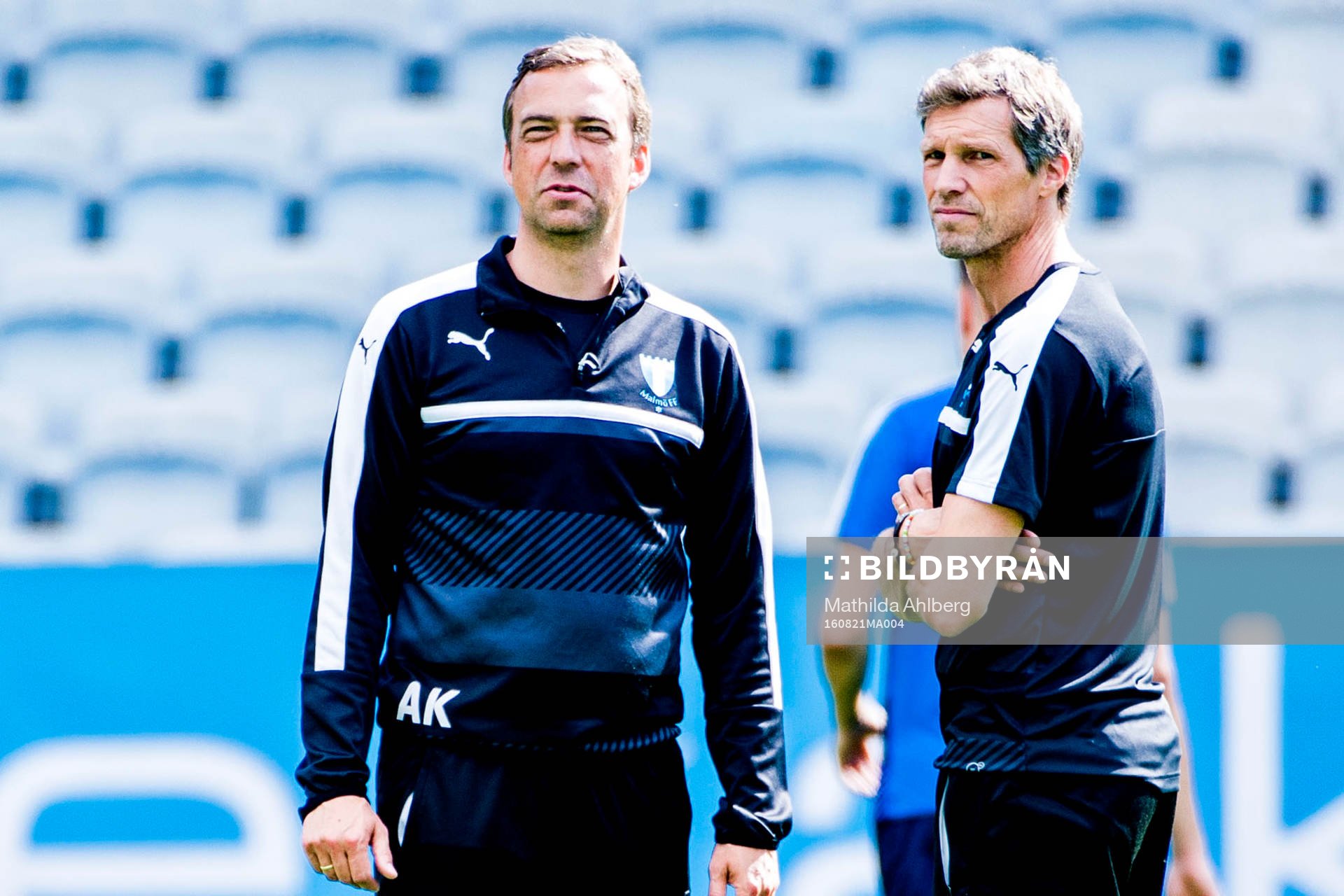 Malmö FFs tränare Allan Kuhn och assisterande tränare