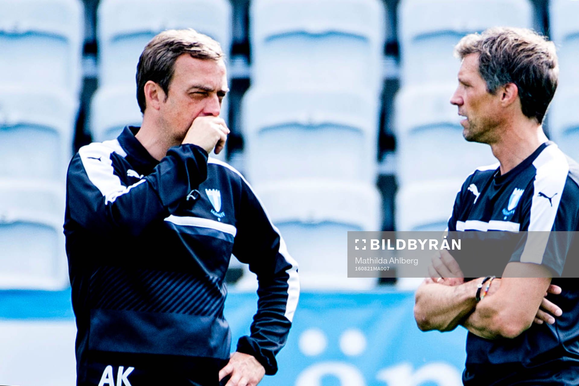 Malmö FFs tränare Allan Kuhn och assisterande tränare