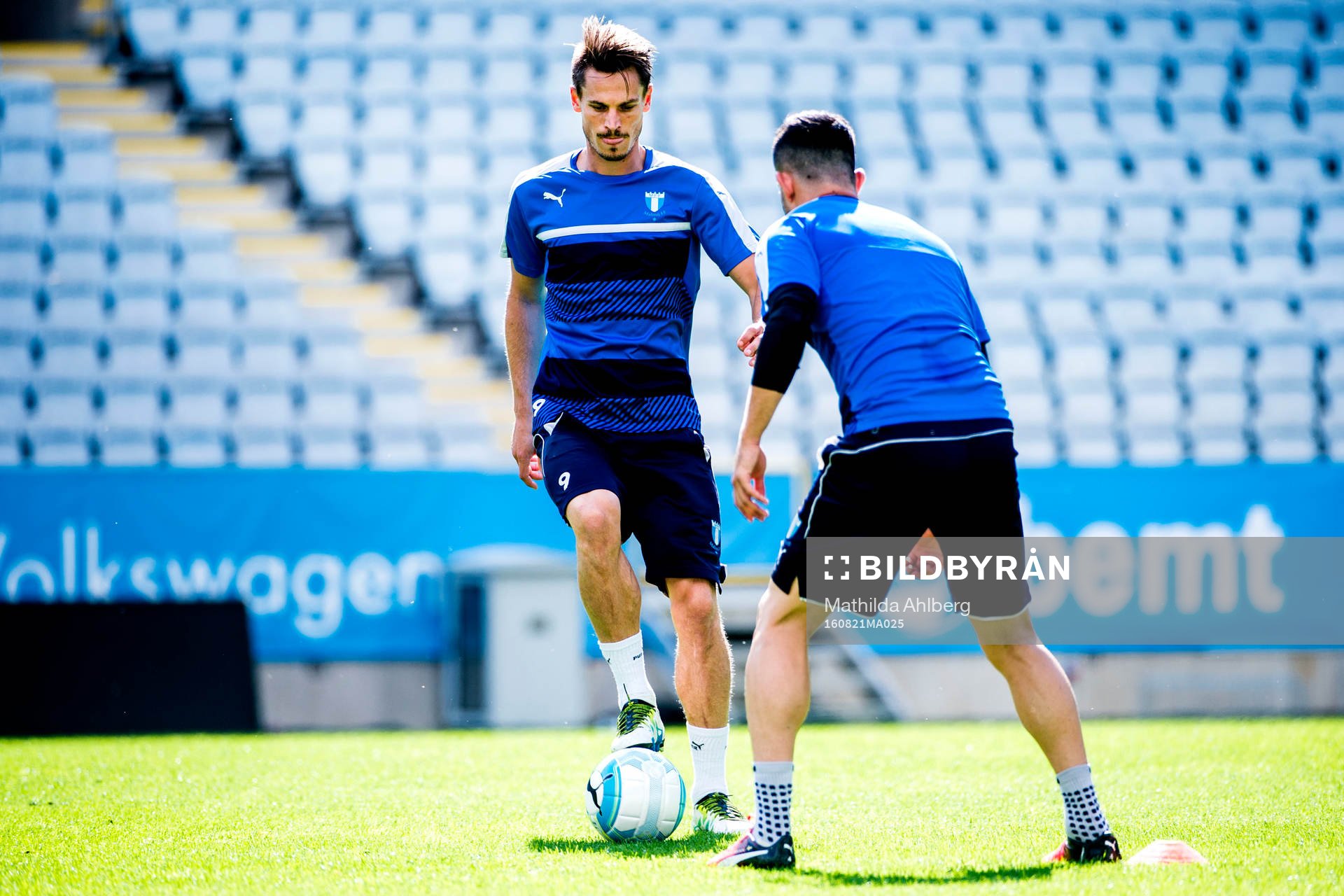 Malmö FFs Markus Rosenberg under en fotbollsträning med Malmö FF den 21 augusti 2016 i Malmö.