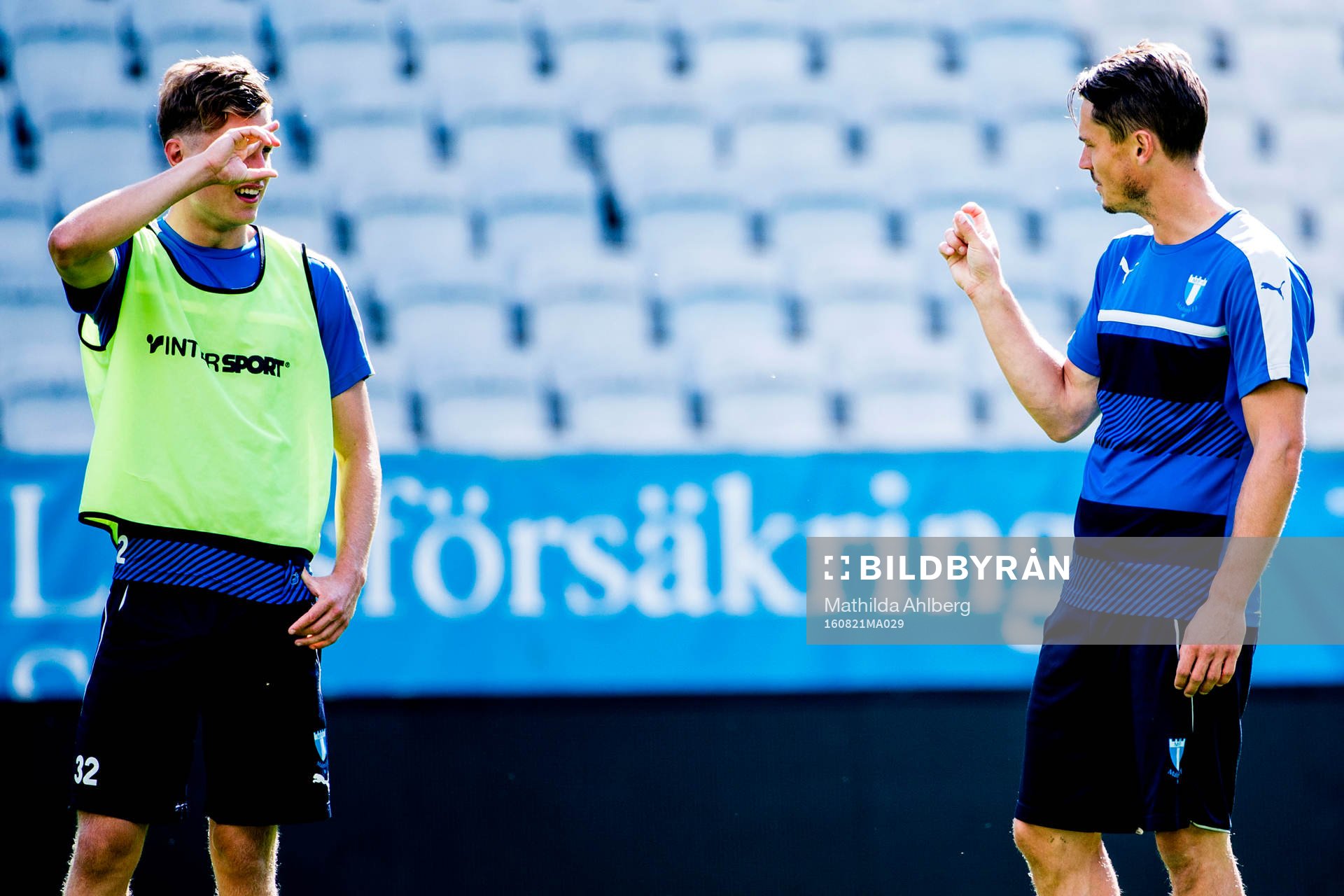 Malmö FFs Mattias Svanberg och Markus Rosenberg i