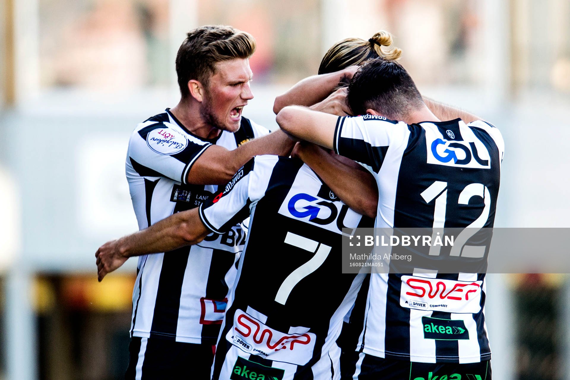 Landskronas spelare jublar