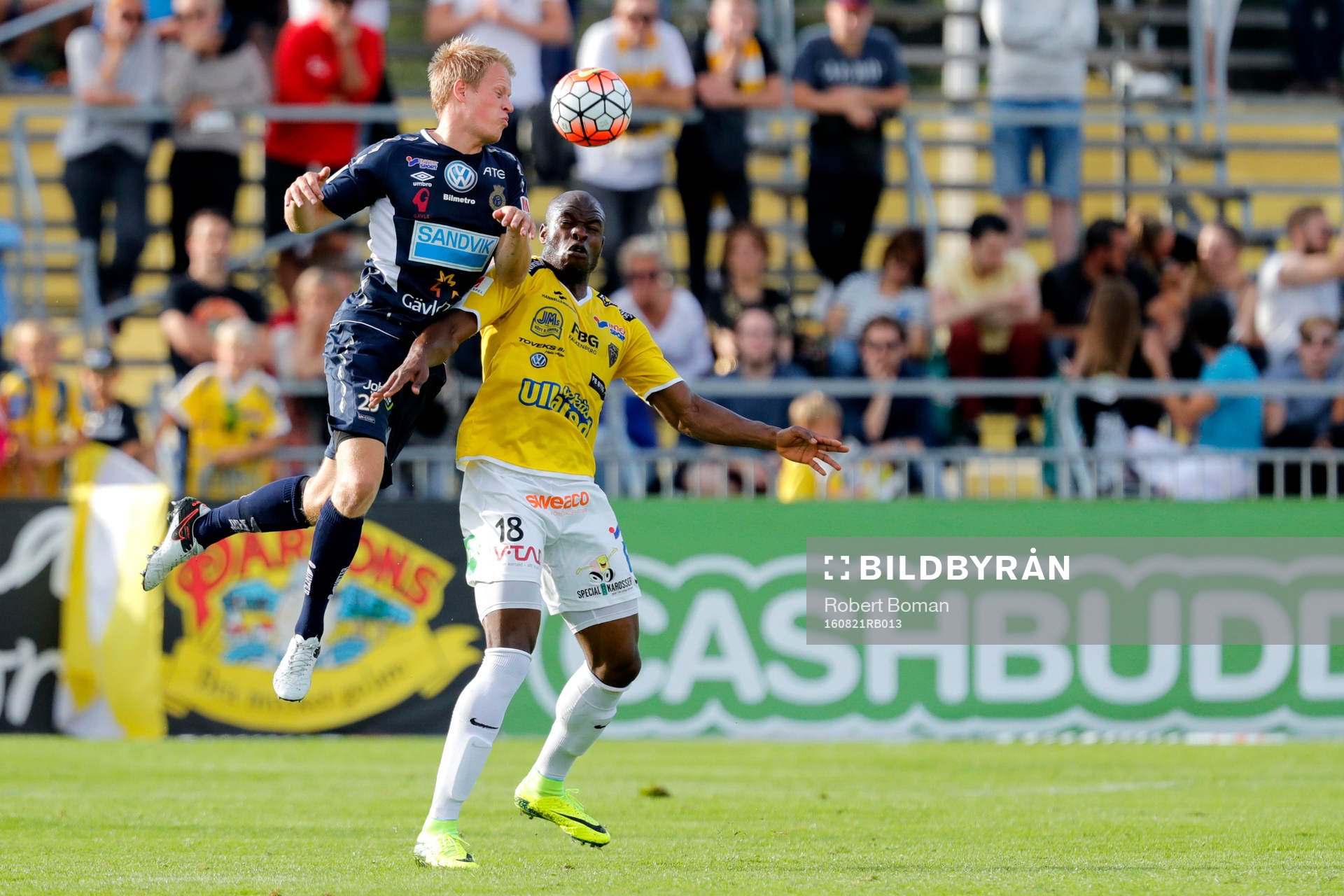 Gefles Martin Rauschenberg och Falkenbergs Hakeem Araba