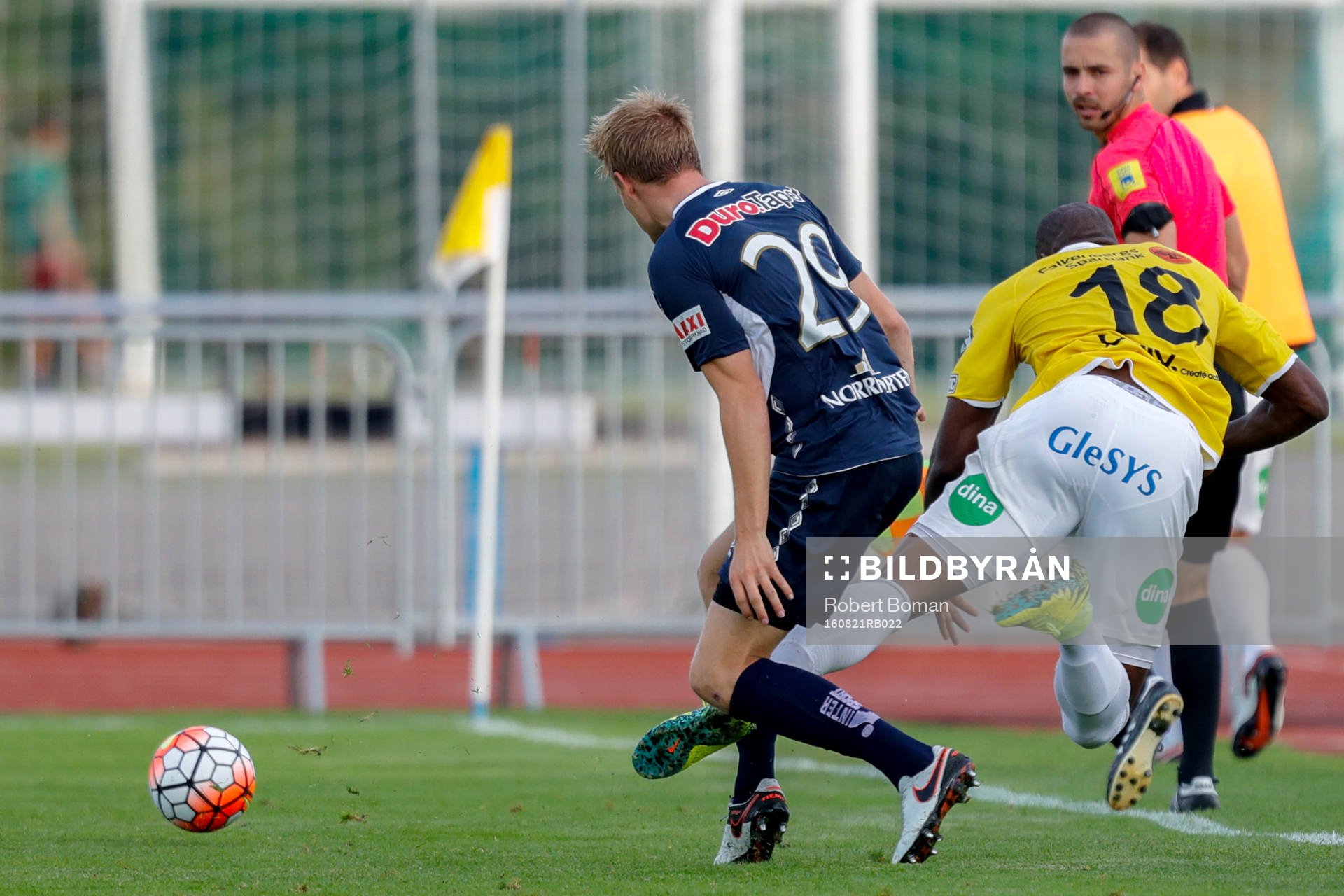 Gefles Martin Rauschenberg och Falkenbergs Hakeem Araba