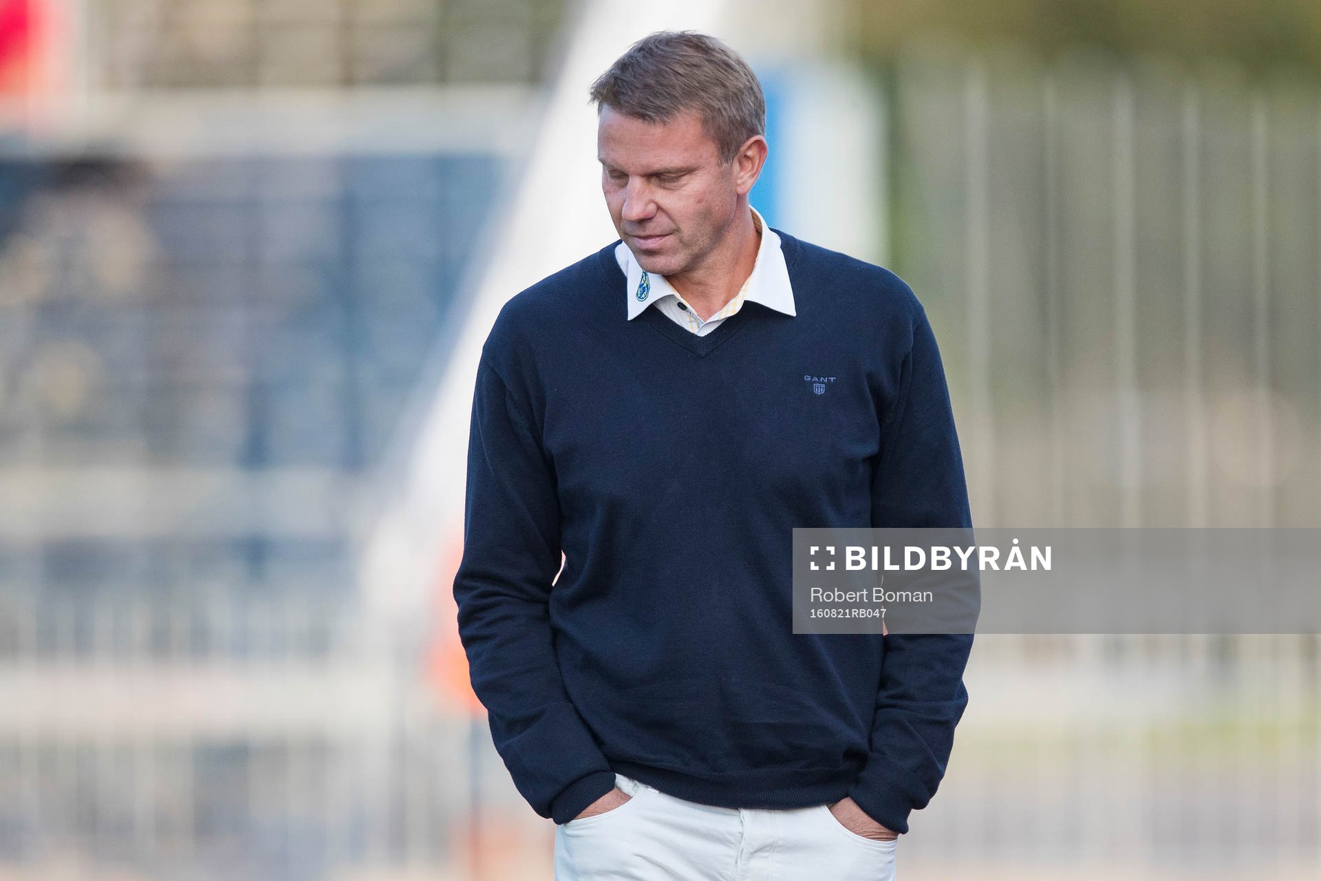 Falkenbergs tränare Hans Eklund deppar