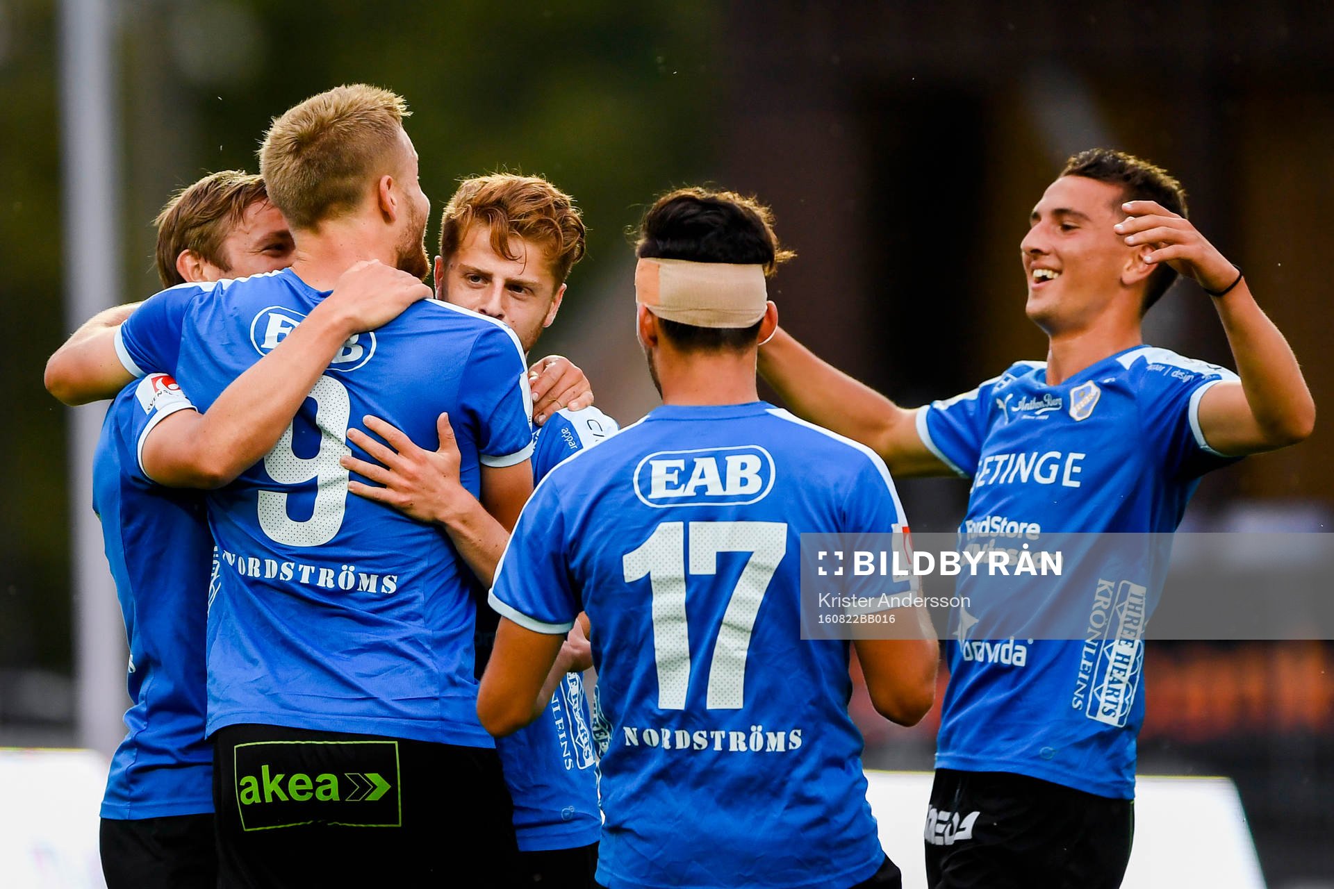 Halmstads spelare jublar