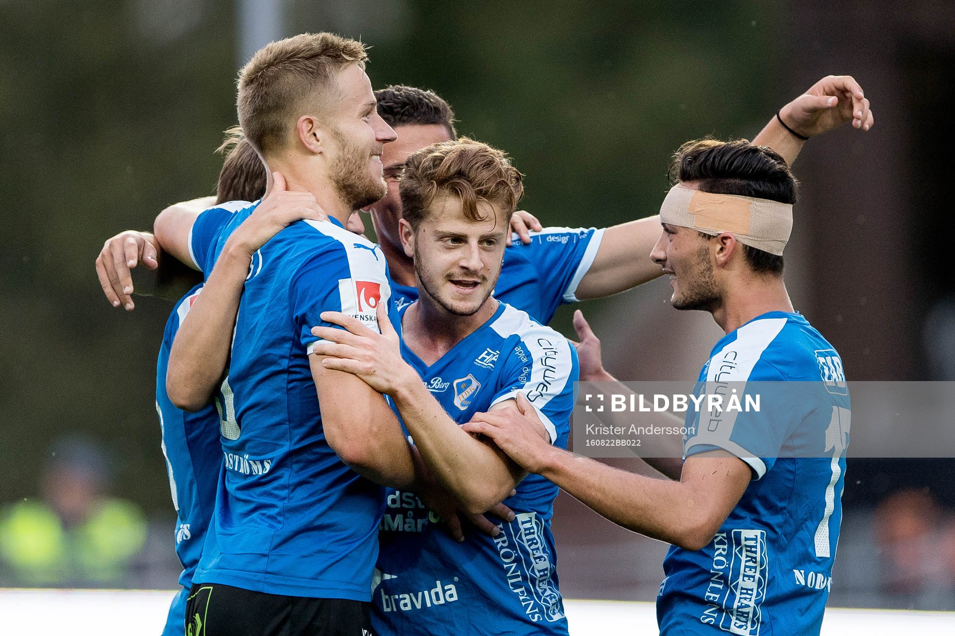 Halmstads spelare jublar