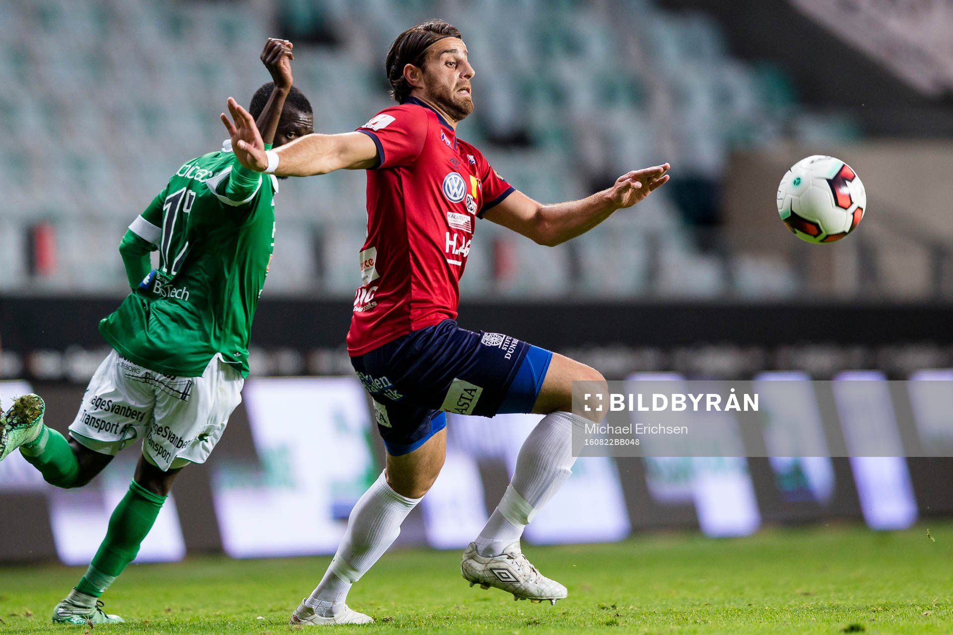 Örgrytes George Mourad under fotbollsmatchen i Superettan mellan Örgryte och Ljungskile den 22 augusti 2016 i Göteborg.