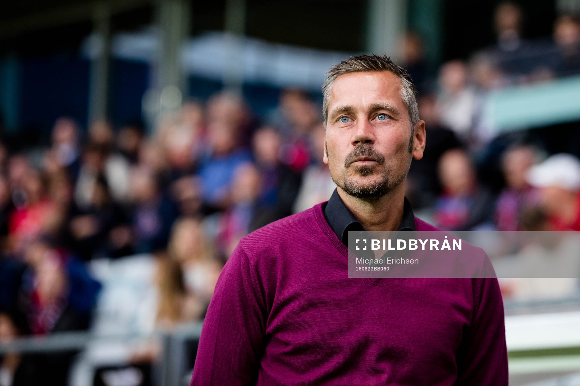 Örgrytes tränare Marcus Lantz under fotbollsmatchen i Superettan mellan Örgryte och Ljungskile den 22 augusti 2016 i Göteborg.