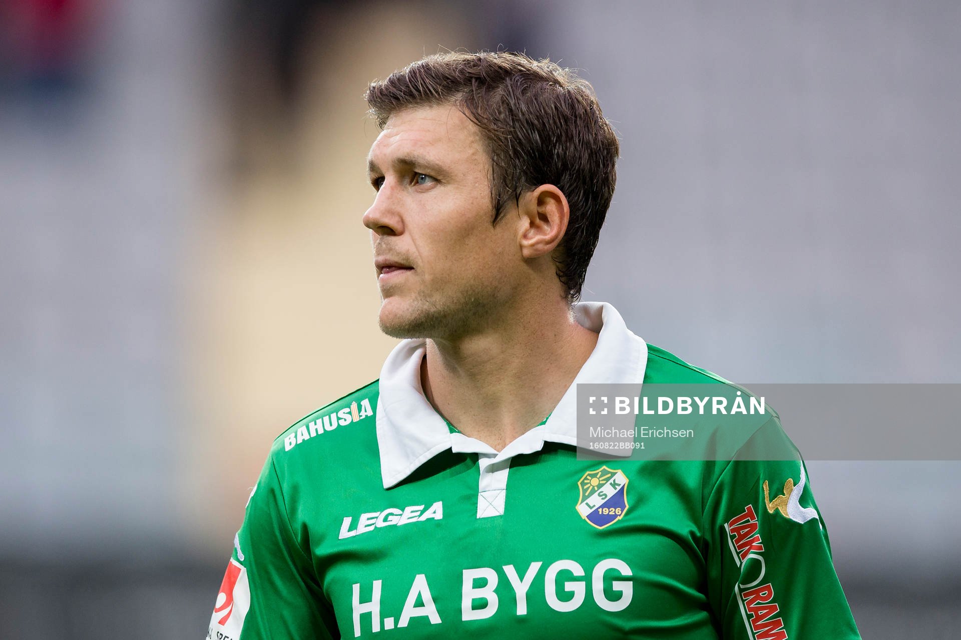 Ljungskiles Hannes Stiller innan fotbollsmatchen i