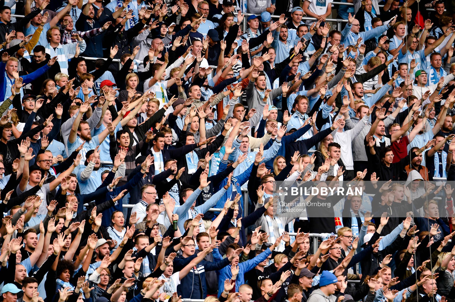 Malmö FFs supportrar på läktaren
