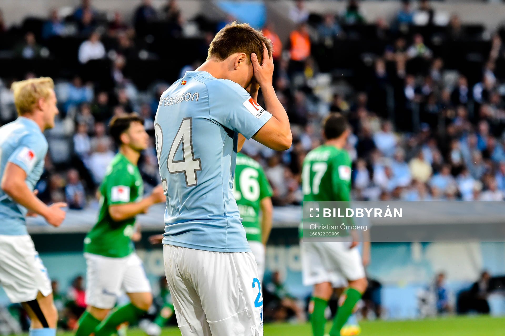 Malmö FFs Vidar Örn Kjartansson deppar