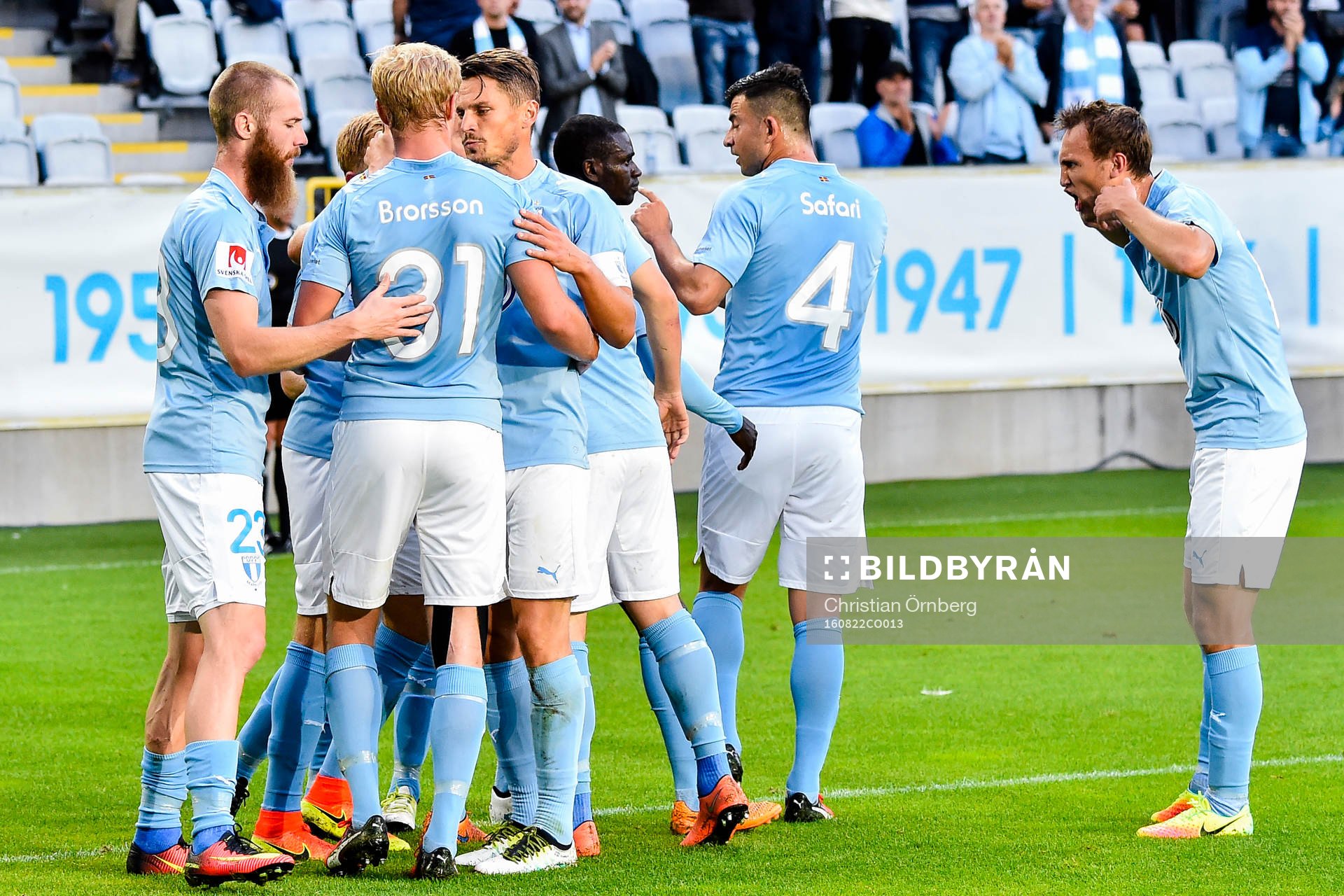 Malmö FFs spelare jublar