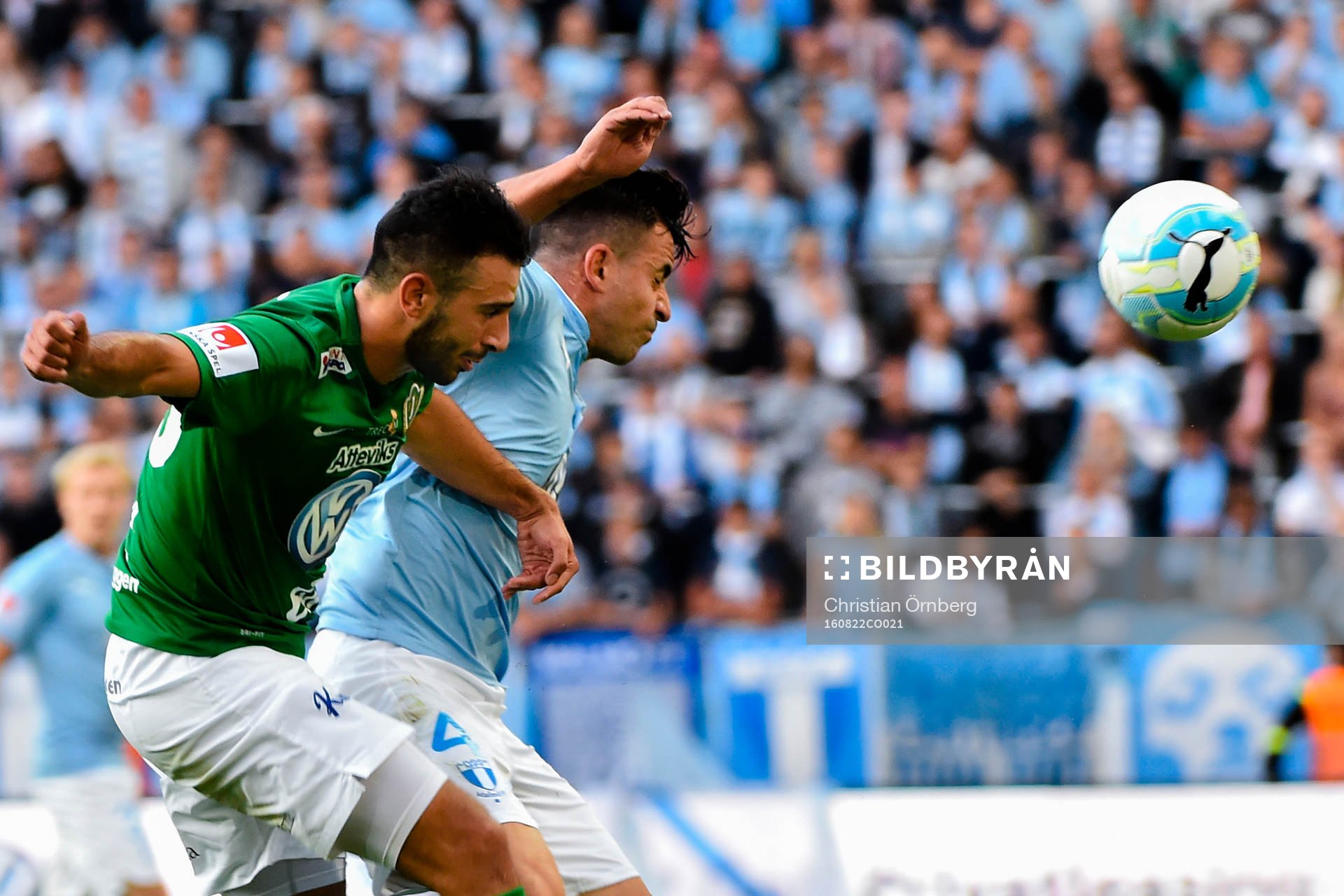 Jönköpings André Calisir och Malmö FFs Behrang Safari