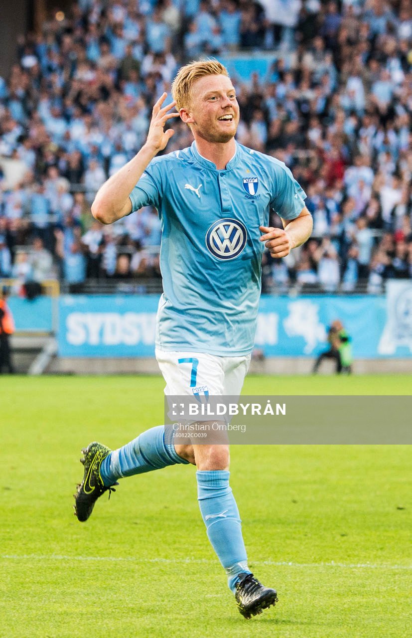 Malmö FFs Anders Christiansen jublar