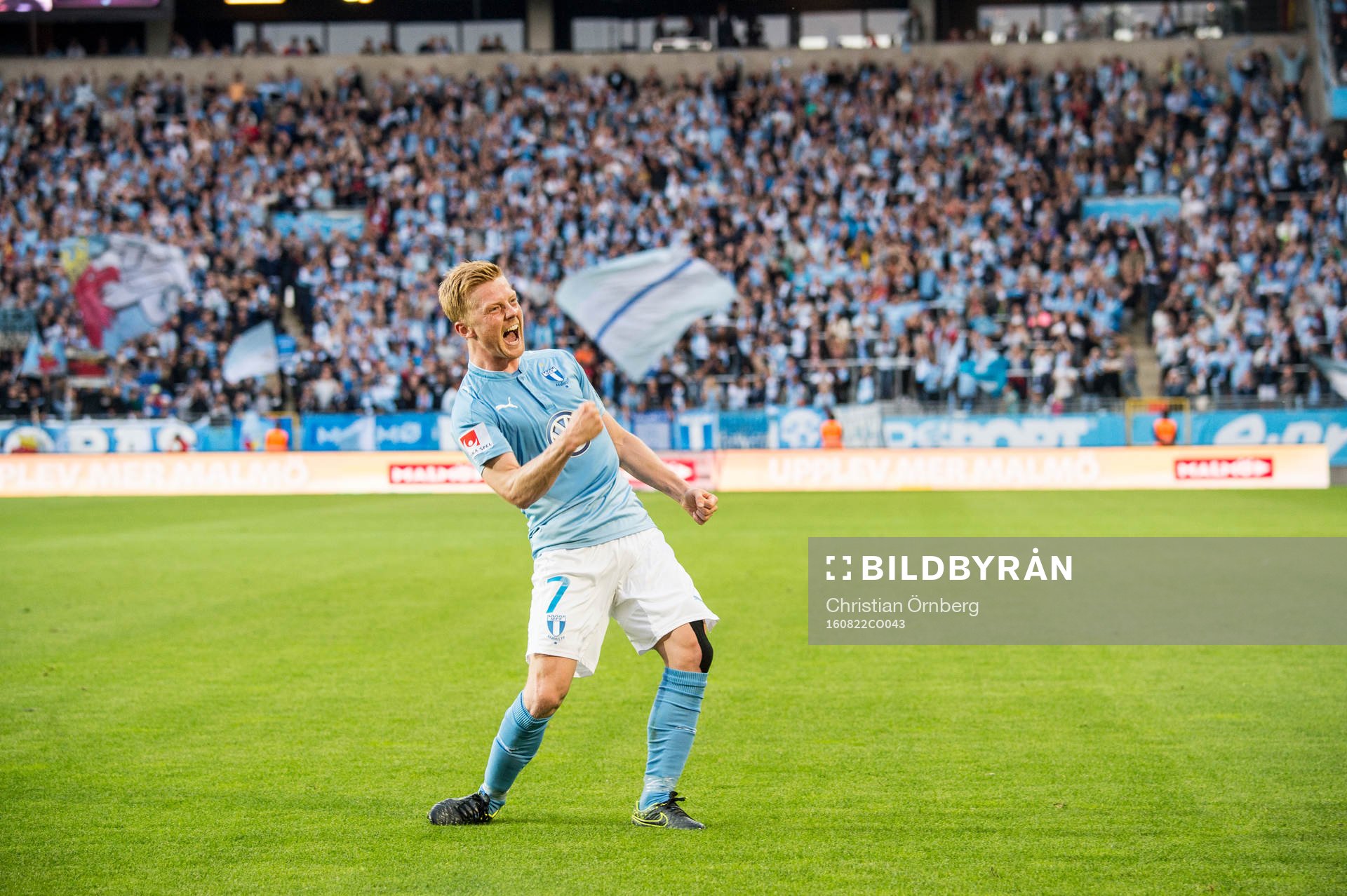 Malmö FFs Anders Christiansen jublar