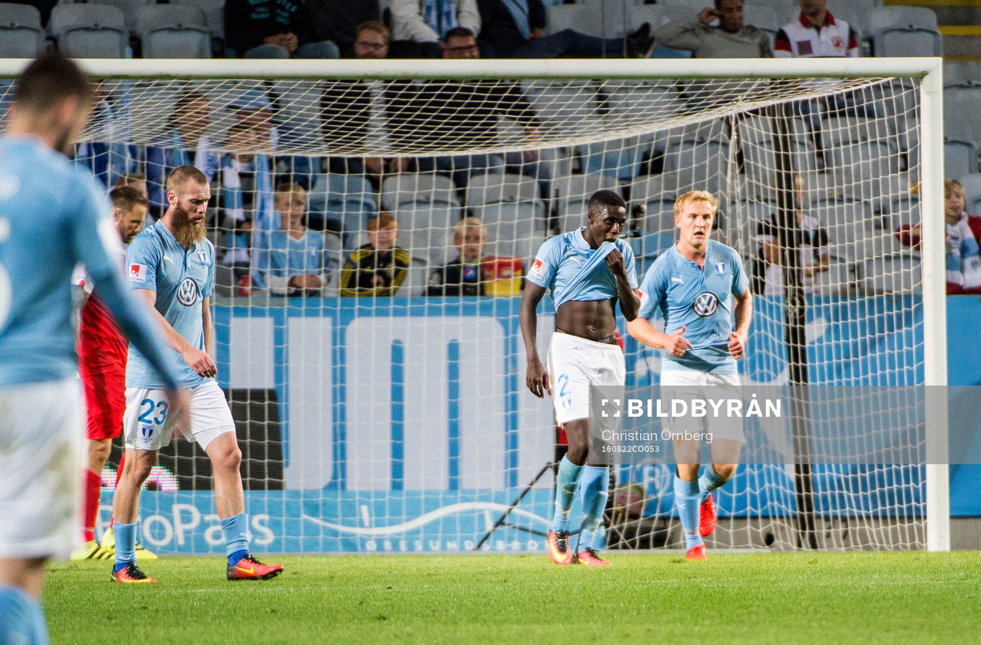 Malmö FFs Jo Inge Berget, Pa Konate och Franz Brorsson