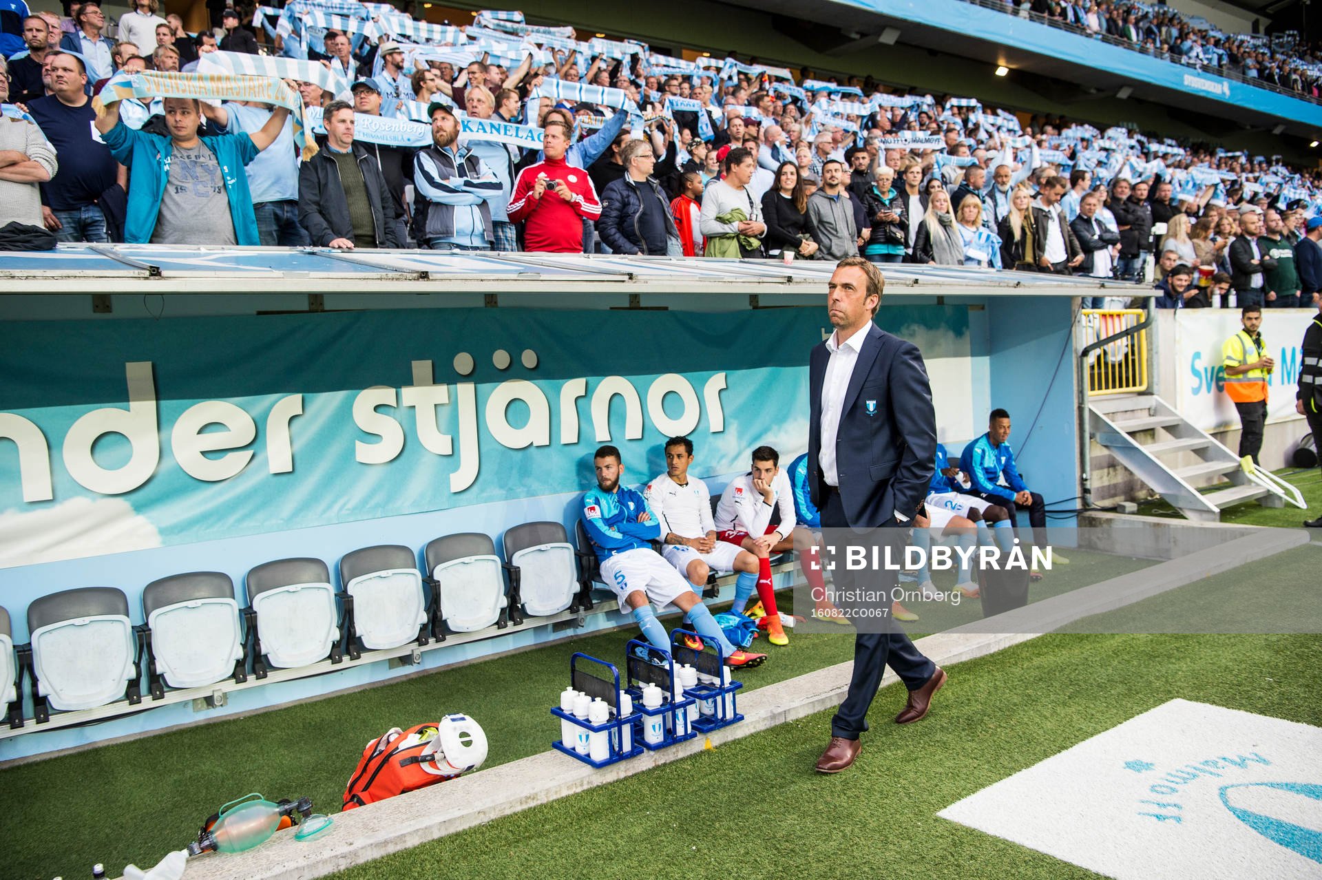 Malmö FFs tränare Allan Kuhn innan fotbollsmatchen i