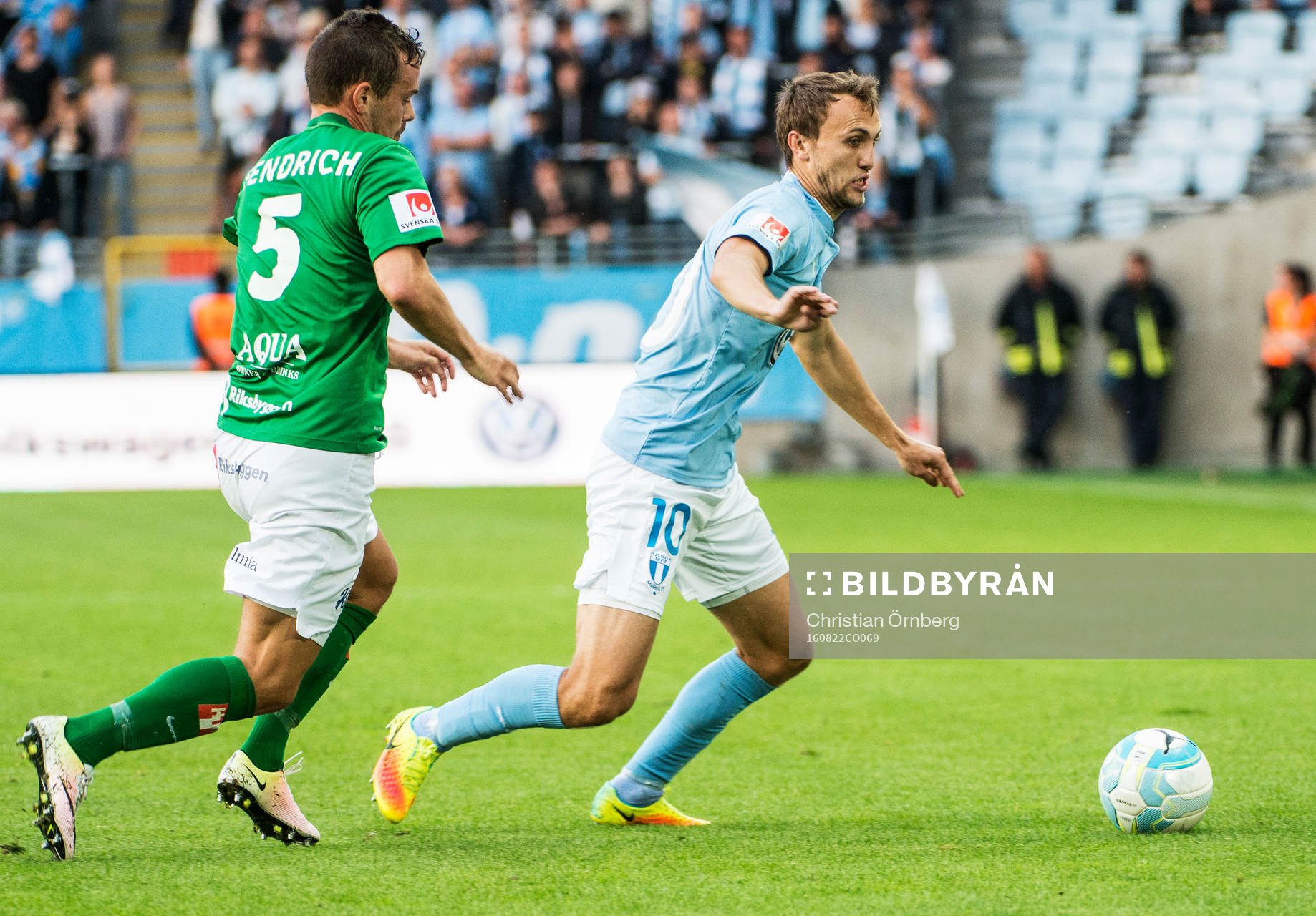 Jönköpings Fredric Fendrich mot Malmö FFs Magnus Wolff