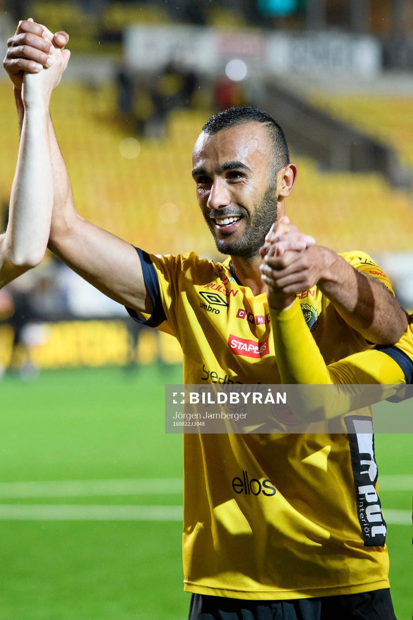 Elfsborgs Issam Jebali efter fotbollsmatchen i Allsvenskan mellan Elfsborg och GIF Sundsvall den 22 augusti 2016 i BORÅS.