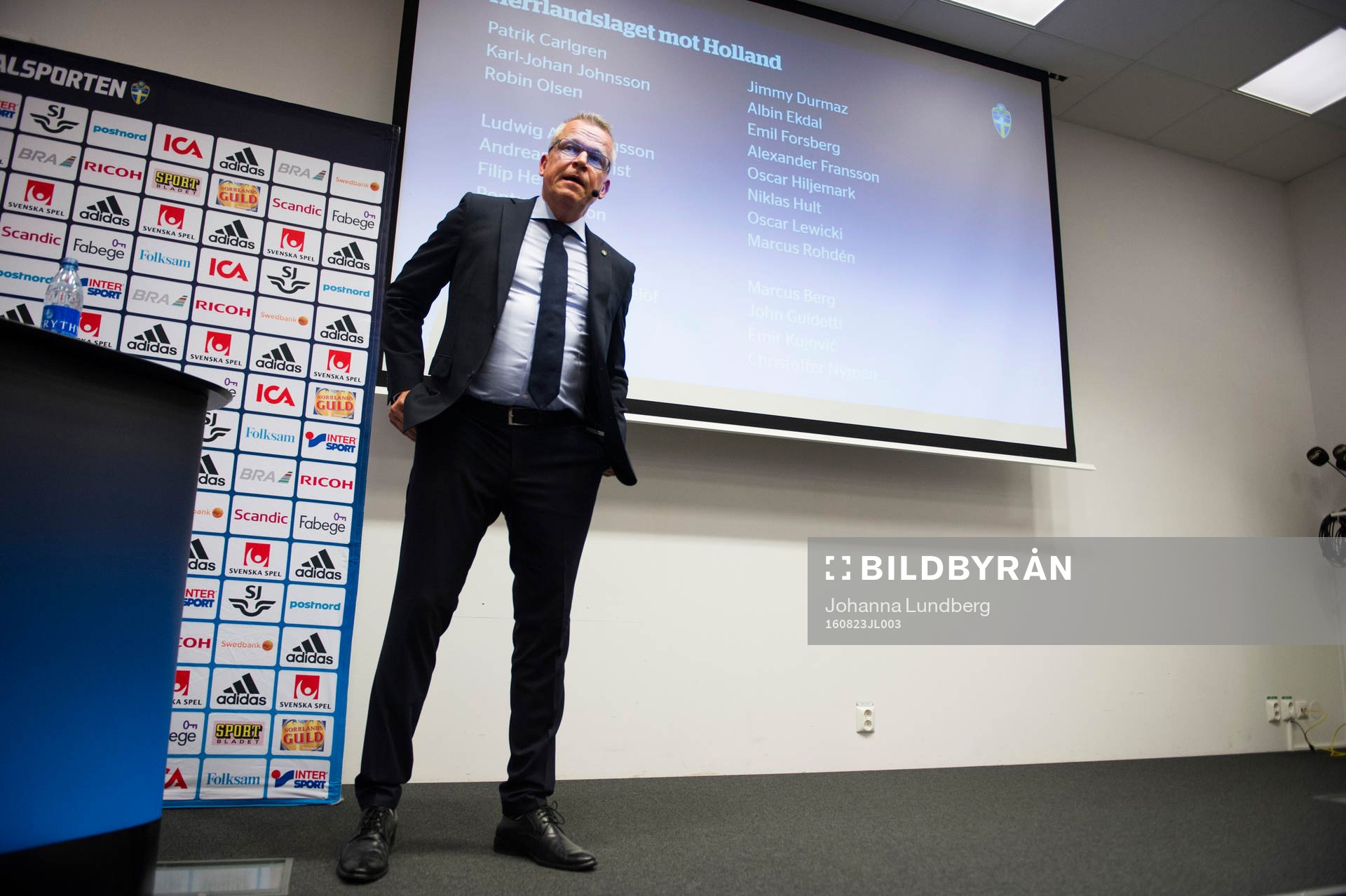 Sveriges förbundskapten Jan Andersson