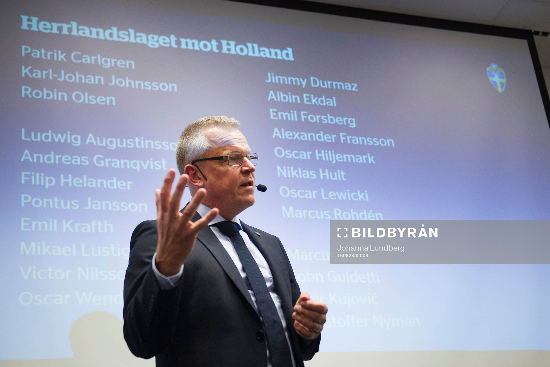 Sveriges förbundskapten Jan Andersson