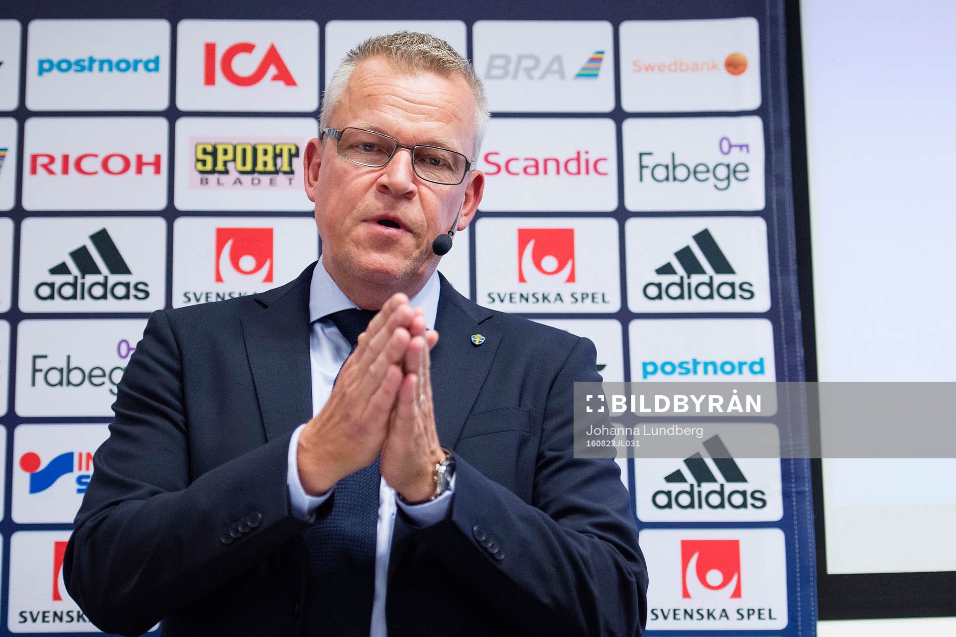 Sveriges förbundskapten Jan Andersson