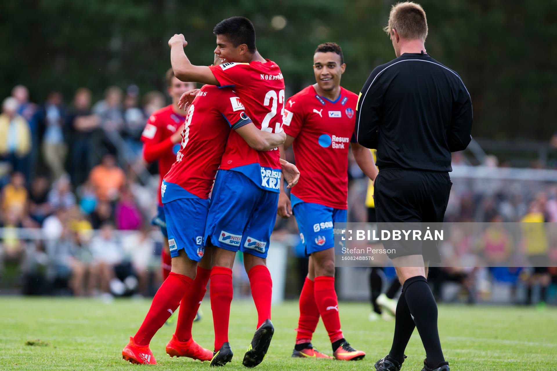 Helsingborgs Jordan Larsson, Jonathan Larsson och Tyrell