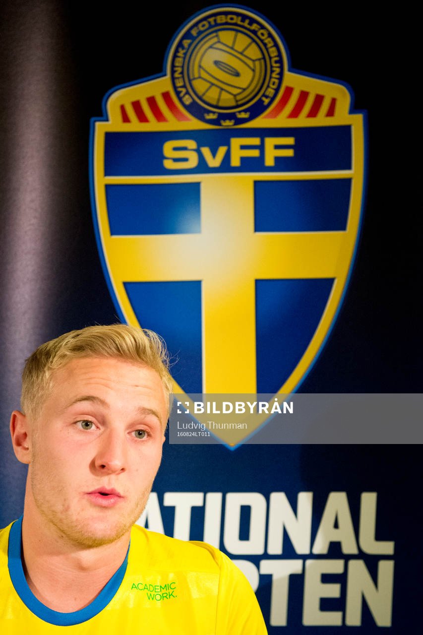 Franz Brorsson, Malmö FF debutant i U21-landslaget i