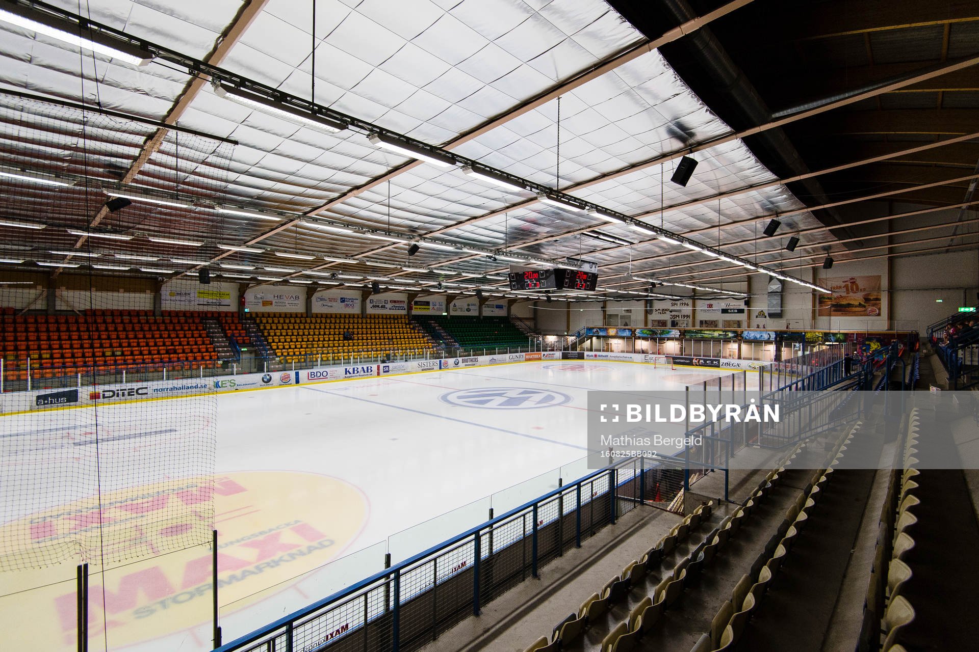 Interiören av Kungsbacka Ishall